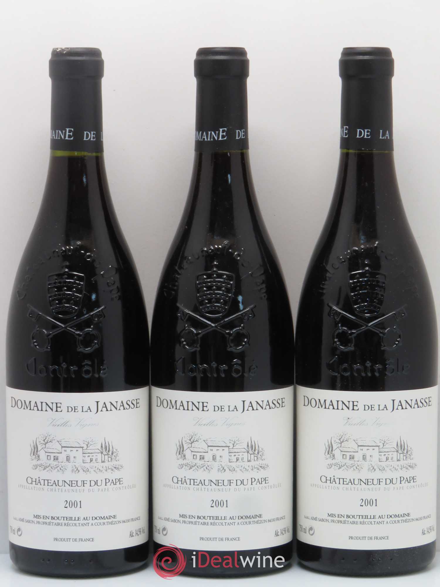 Châteauneuf-du-Pape Cuvée Vieilles Vignes La Janasse (Domaine de) 2001 - Lot de 6 bouteilles - 1