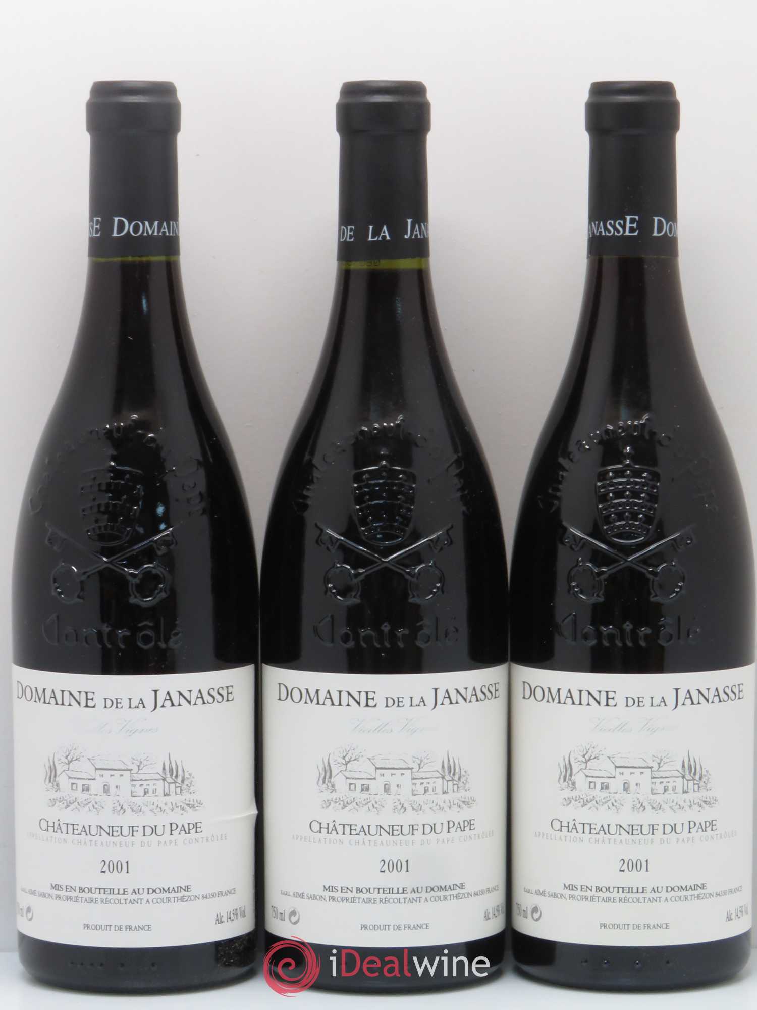Châteauneuf-du-Pape Cuvée Vieilles Vignes La Janasse (Domaine de) 2001 - Lot de 6 bouteilles - 2