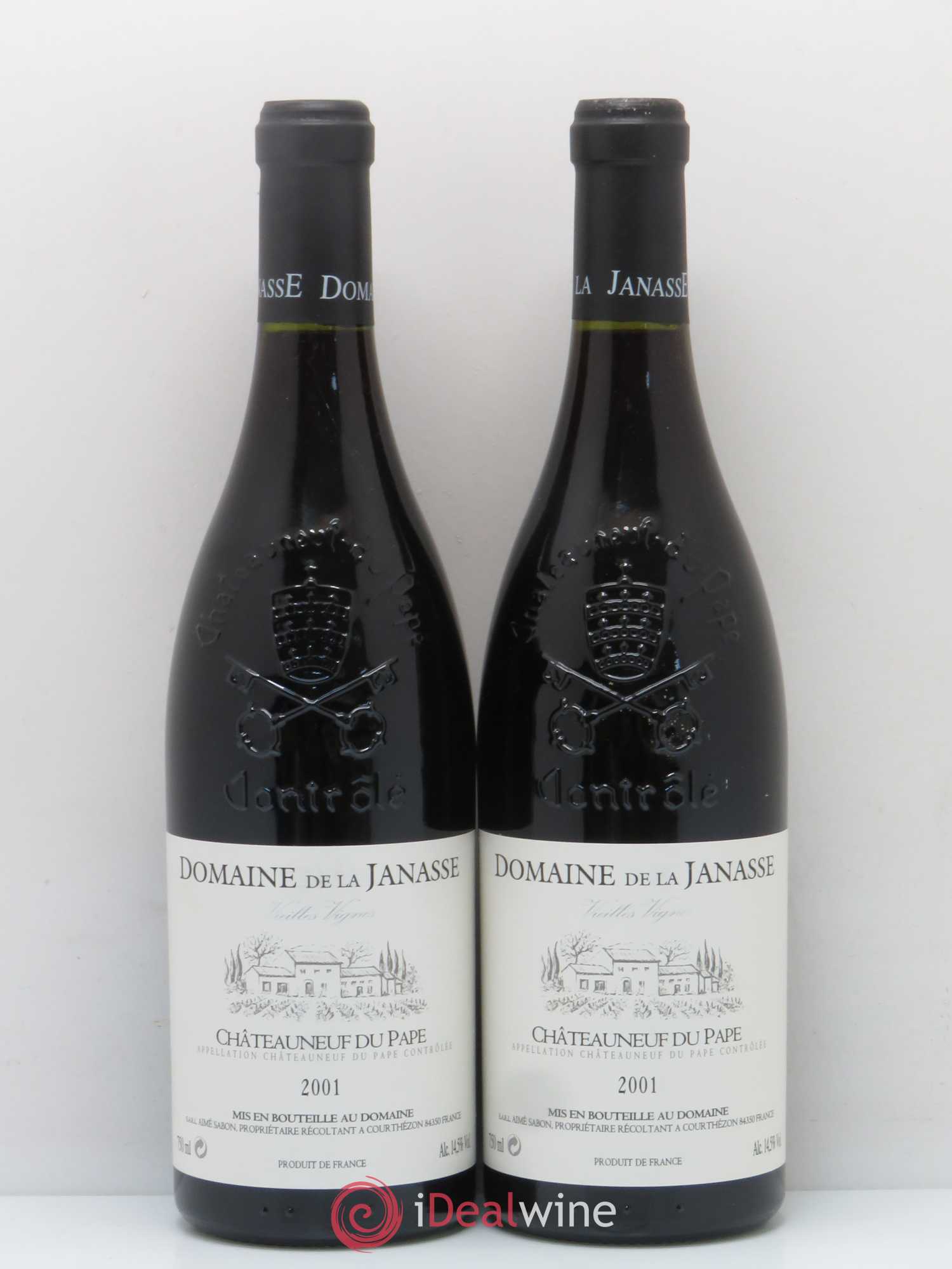Châteauneuf-du-Pape Cuvée Vieilles Vignes La Janasse (Domaine de) 2001 - Lot de 2 bouteilles - 0