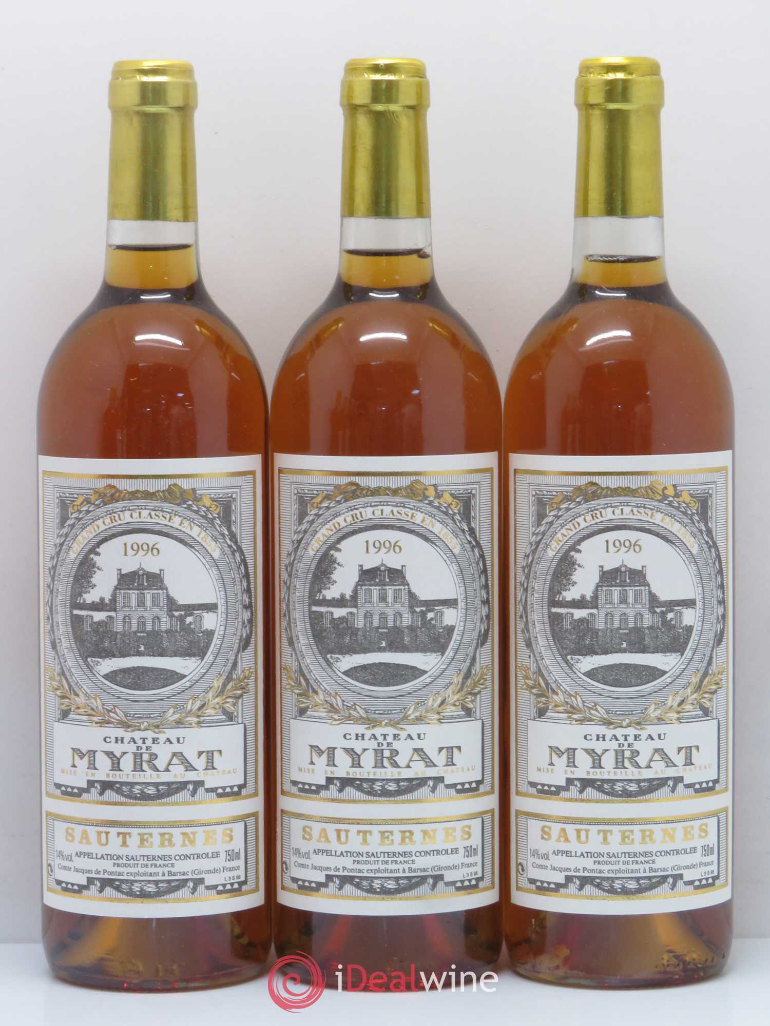 Château de Myrat 2ème Grand Cru Classé 1996 - Lotto di 6 bottiglie - 1