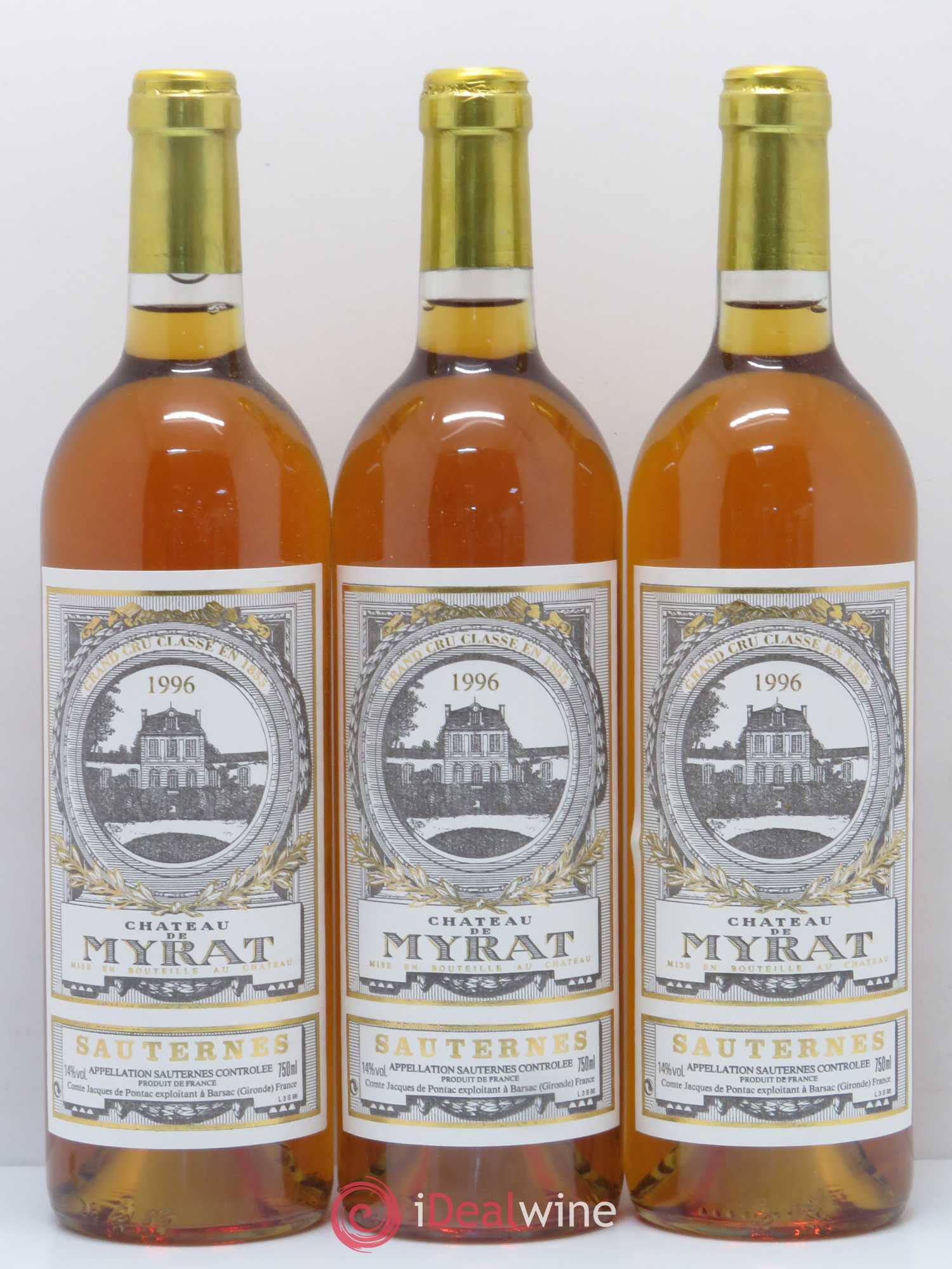 Château de Myrat 2ème Grand Cru Classé 1996 - Lotto di 6 bottiglie - 2