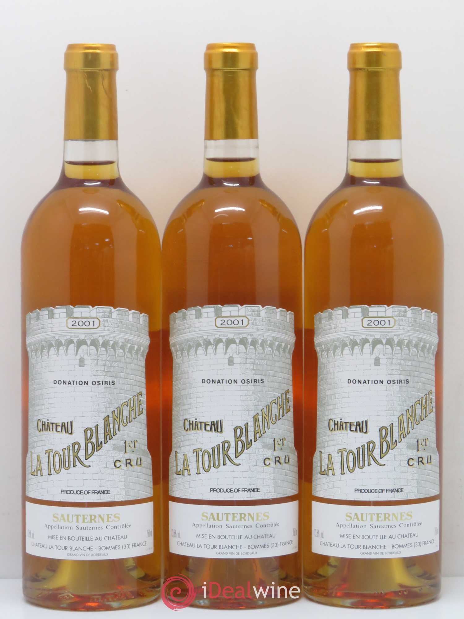 Château la Tour Blanche 1er Grand Cru Classé 2001 - Lotto di 6 bottiglie - 2