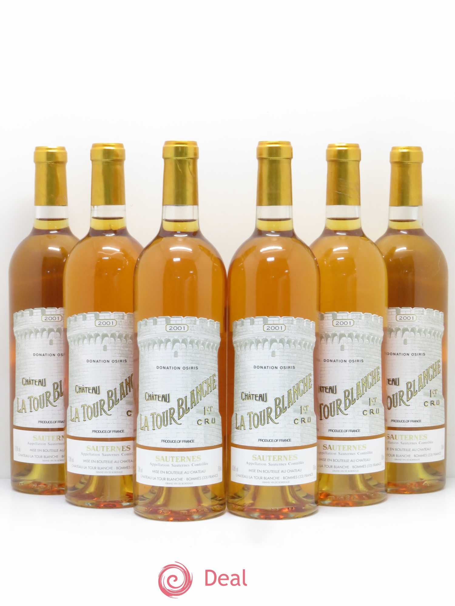 Château la Tour Blanche 1er Grand Cru Classé 2001 - Lotto di 6 bottiglie - 0