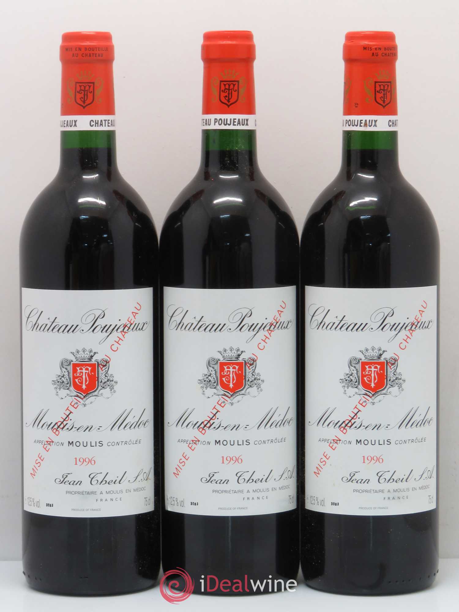Château Poujeaux 1996 - Lot de 12 bouteilles - 1