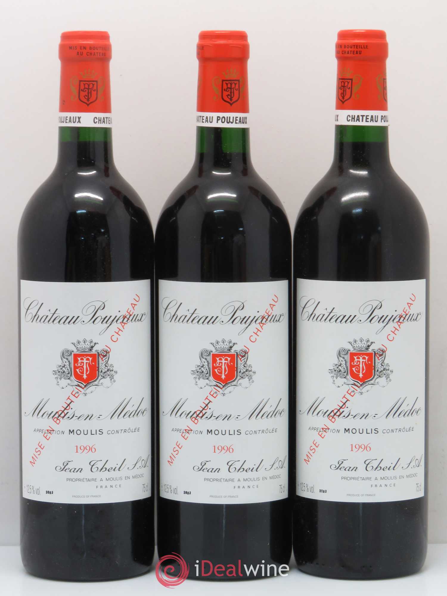 Château Poujeaux 1996 - Lot de 12 bouteilles - 2