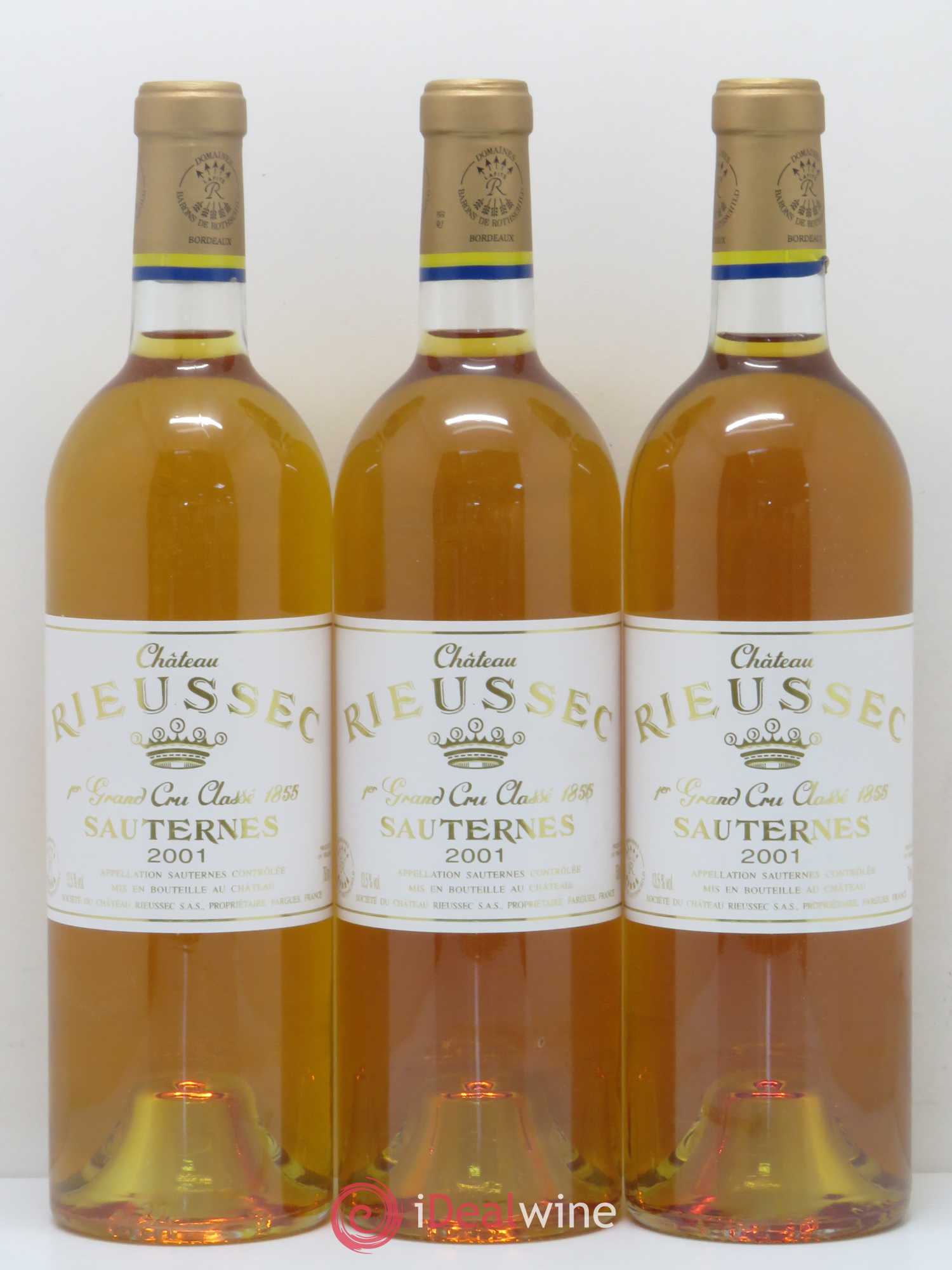 Château Rieussec 1er Grand Cru Classé 2001 - Lotto di 6 bottiglie - 2