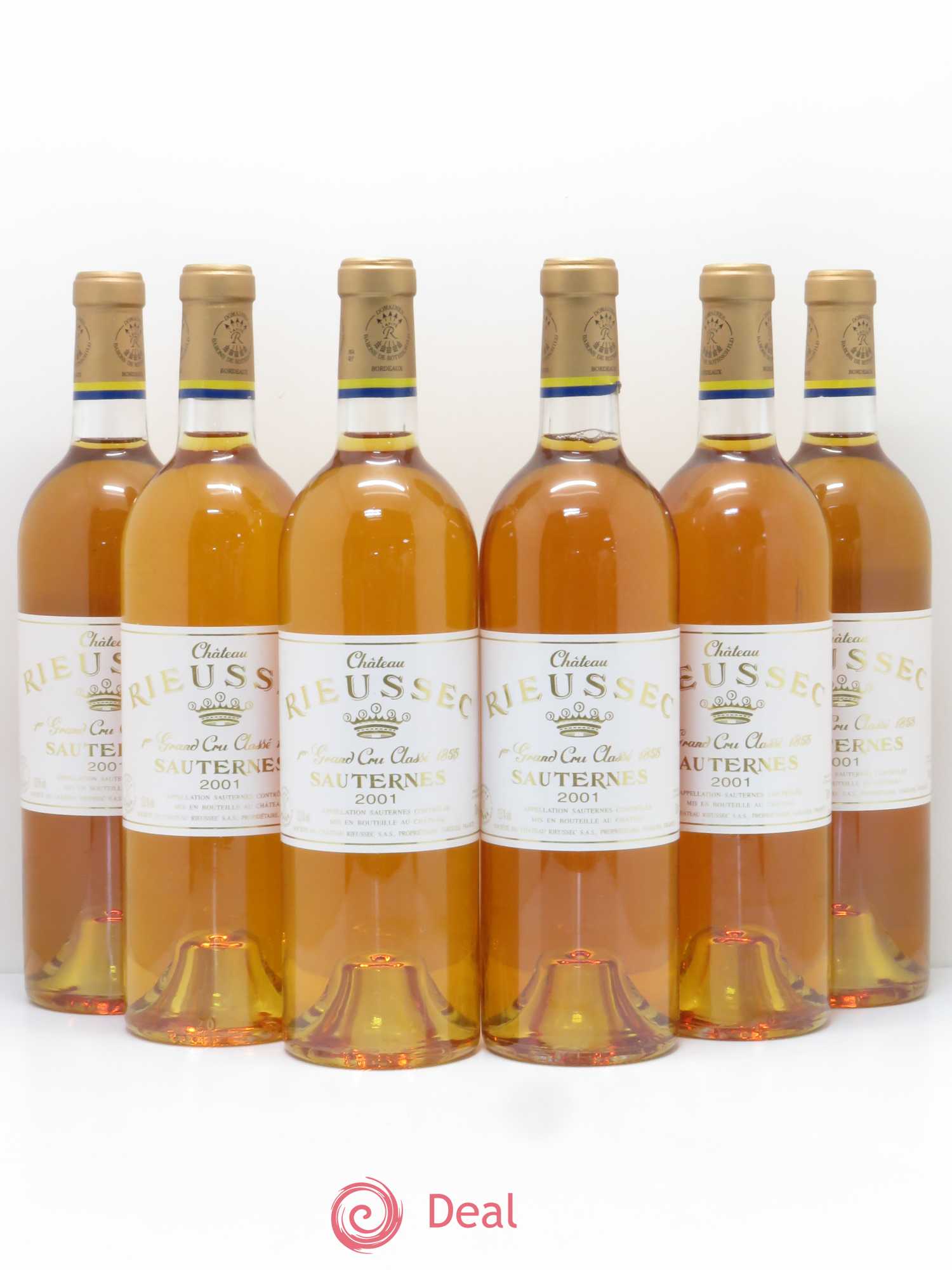 Château Rieussec 1er Grand Cru Classé 2001 - Lotto di 6 bottiglie - 0