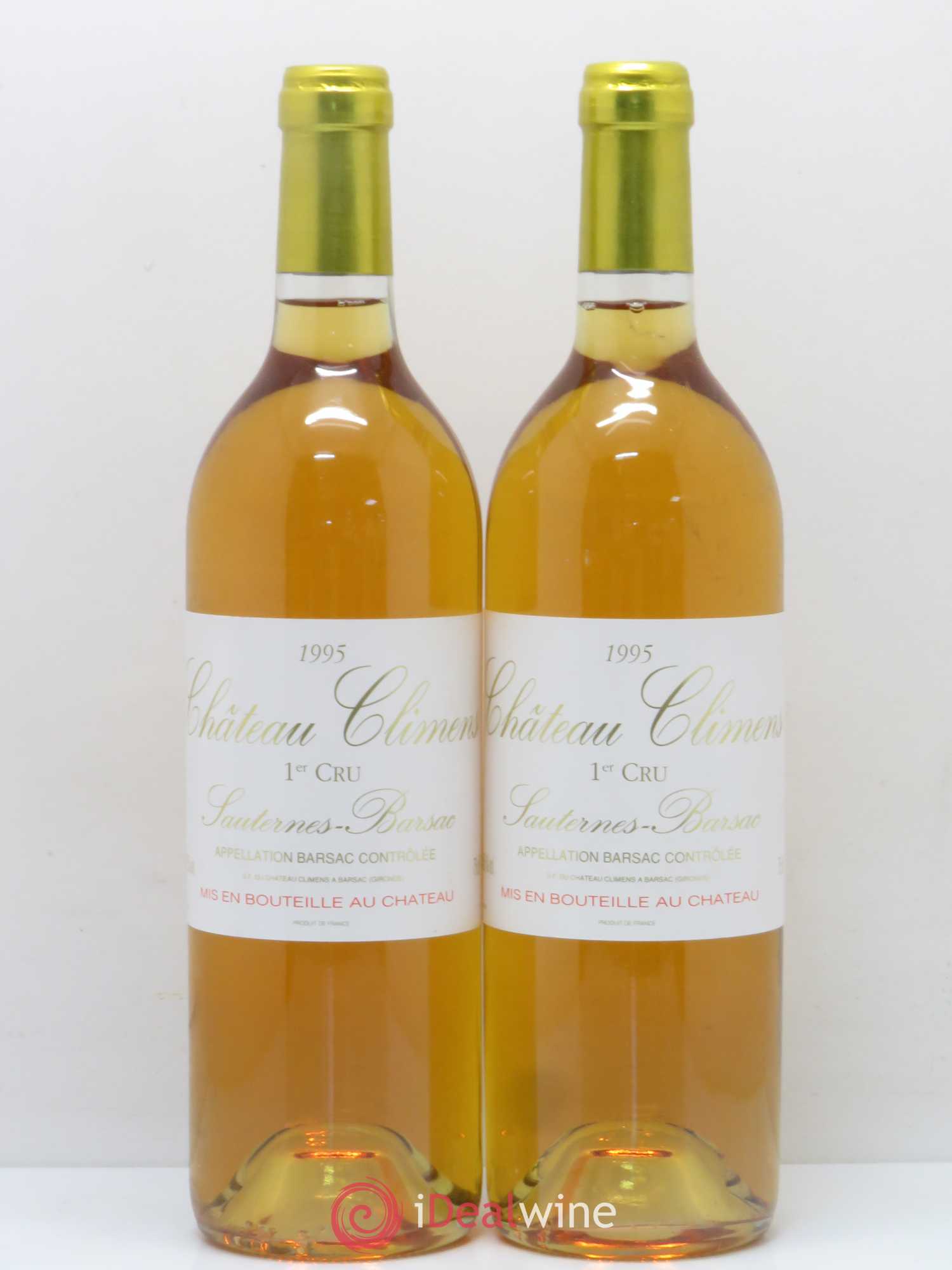 Château Climens 1er Grand Cru Classé 1995 - Lotto di 2 bottiglie - 0