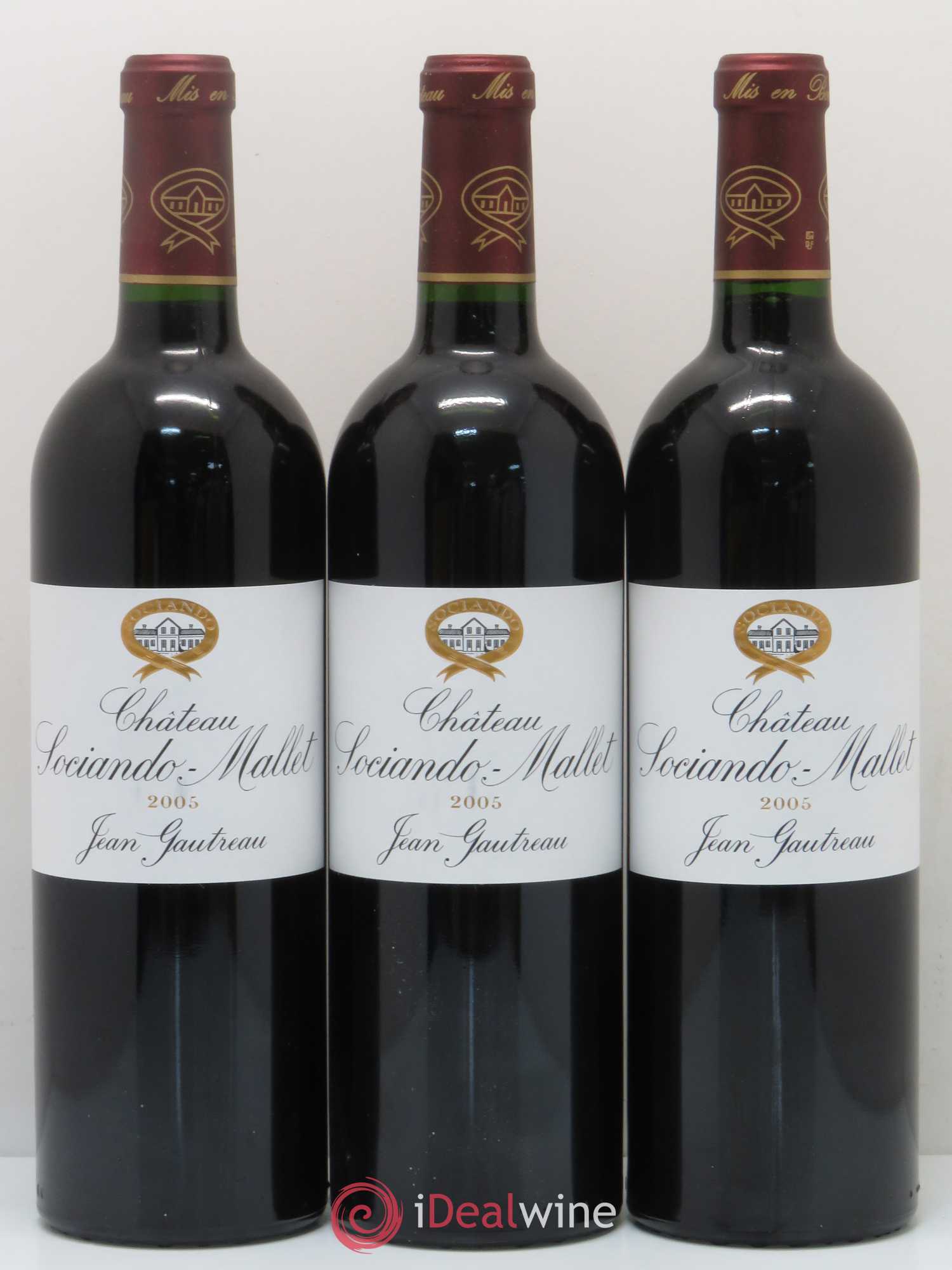 Château Sociando Mallet 2005 - Lot de 12 bouteilles - 1