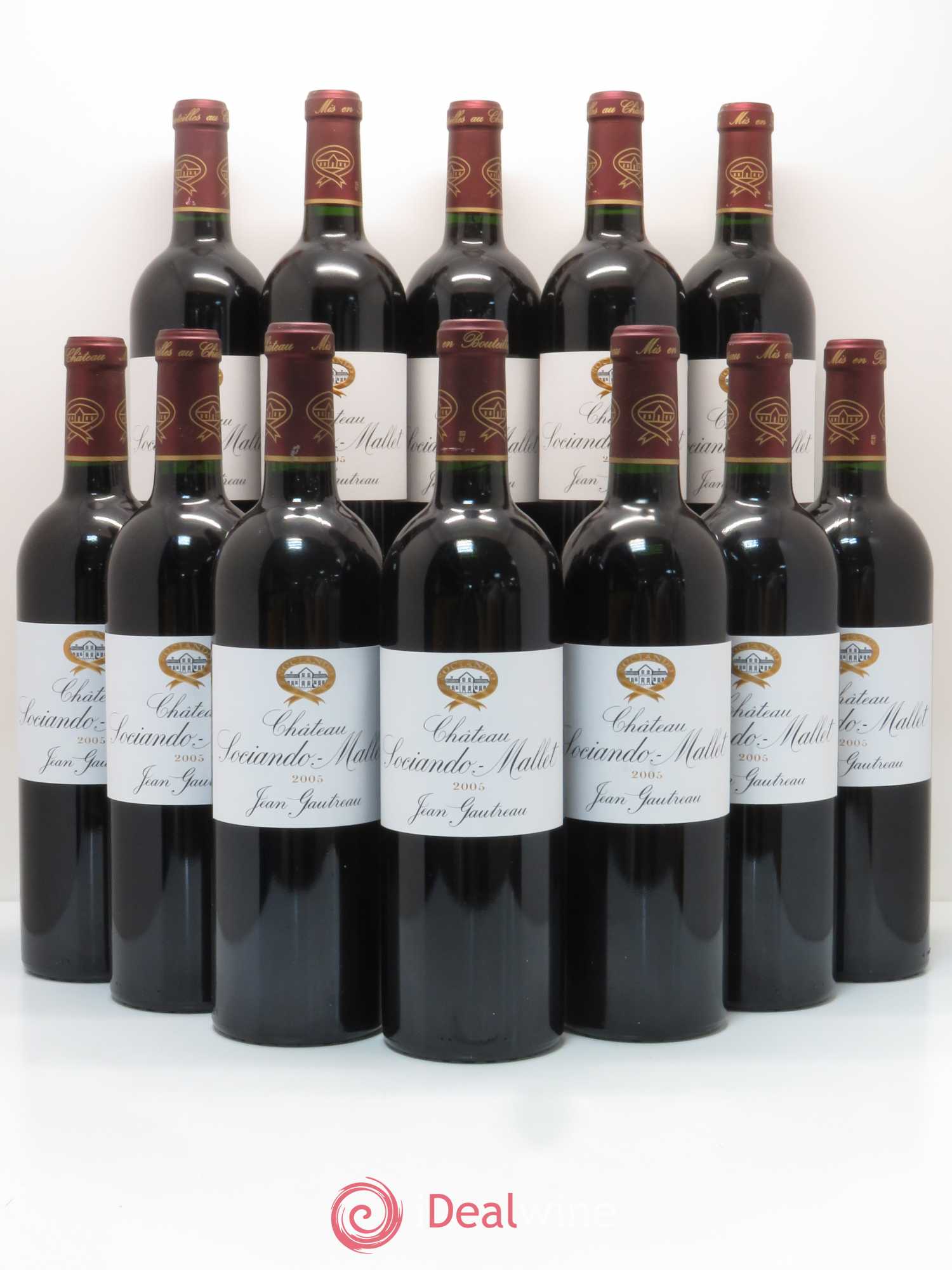 Château Sociando Mallet 2005 - Lot de 12 bouteilles - 0