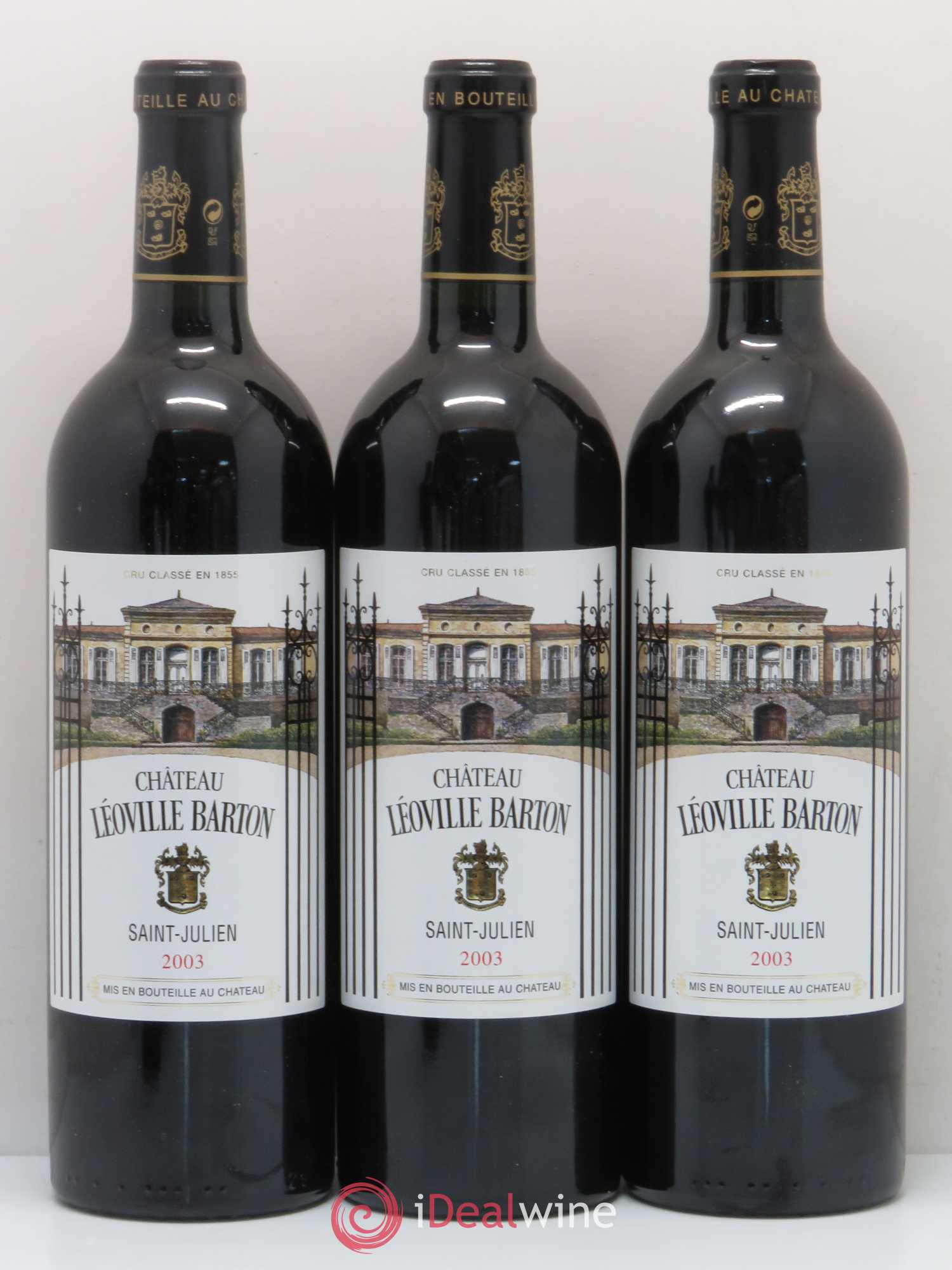 Château Léoville Barton 2ème Grand Cru Classé 2003 - Lot de 6 bouteilles - 1