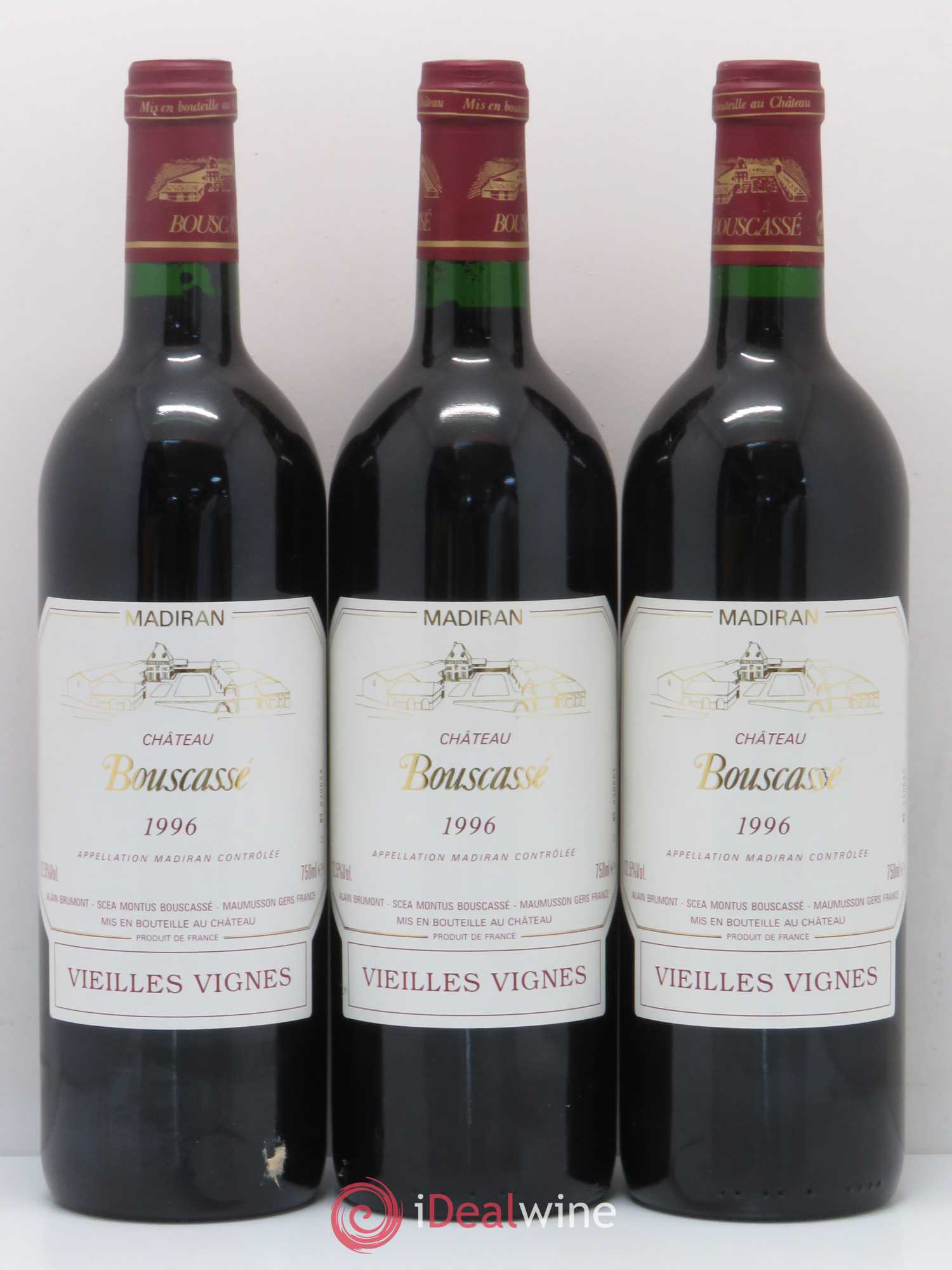 Madiran Vieilles Vignes Château Bouscassé - Alain Brumont 1996 - Lot de 6 bouteilles - 2