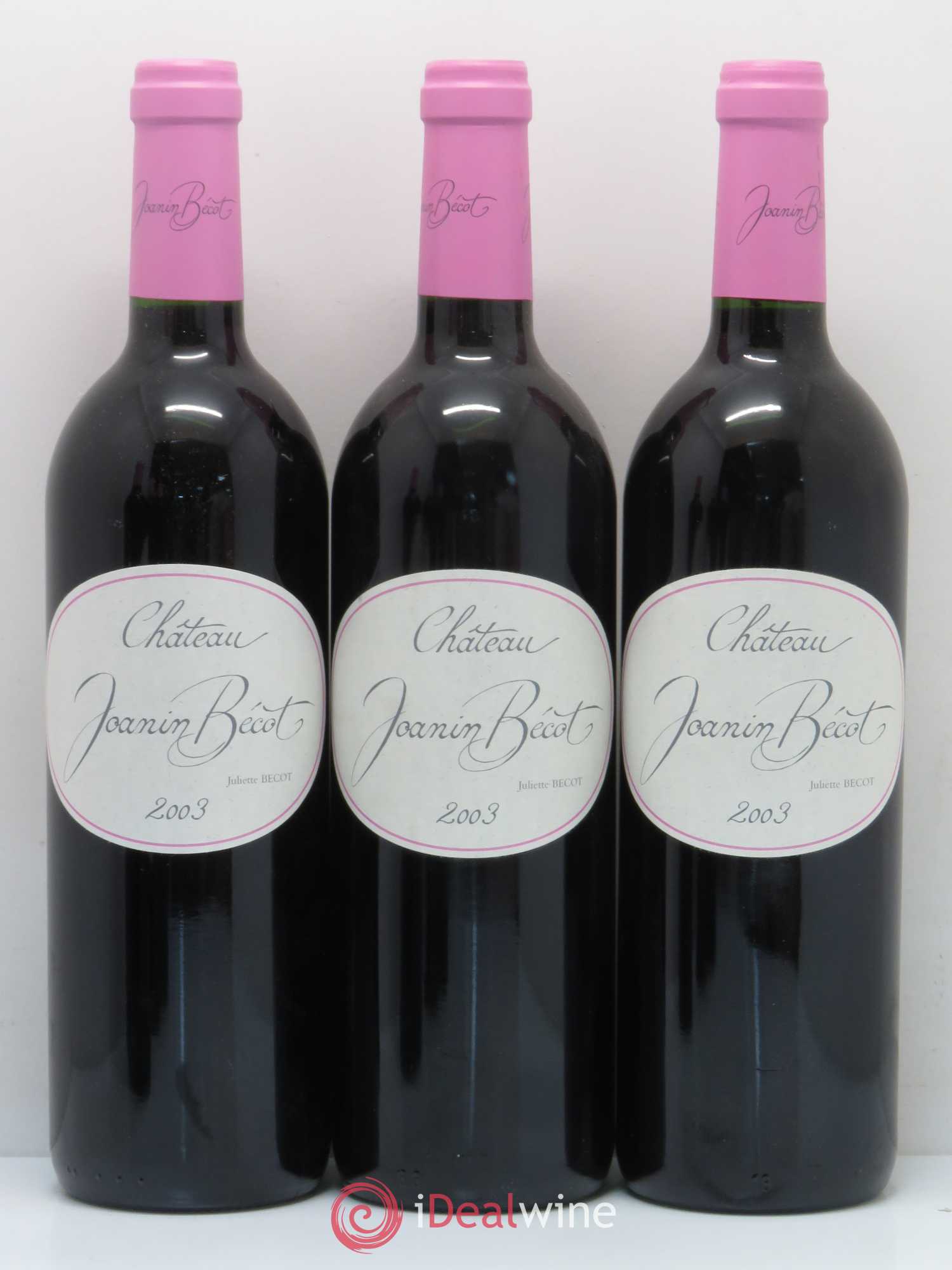 Château Joanin Bécot 2003 - Lot de 6 bouteilles - 1