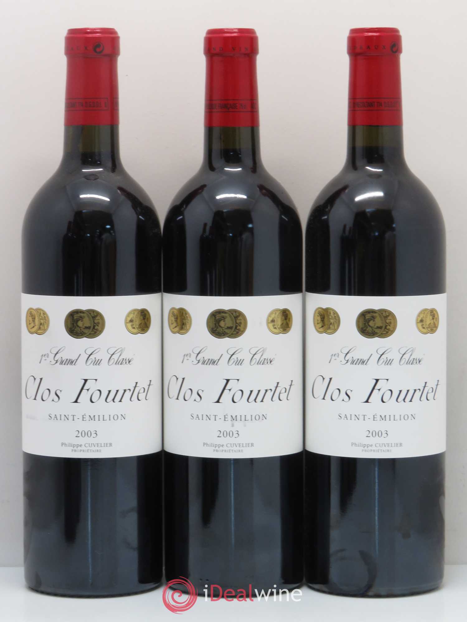 Clos Fourtet 1er Grand Cru Classé B 2003 - Lot de 6 bouteilles - 1