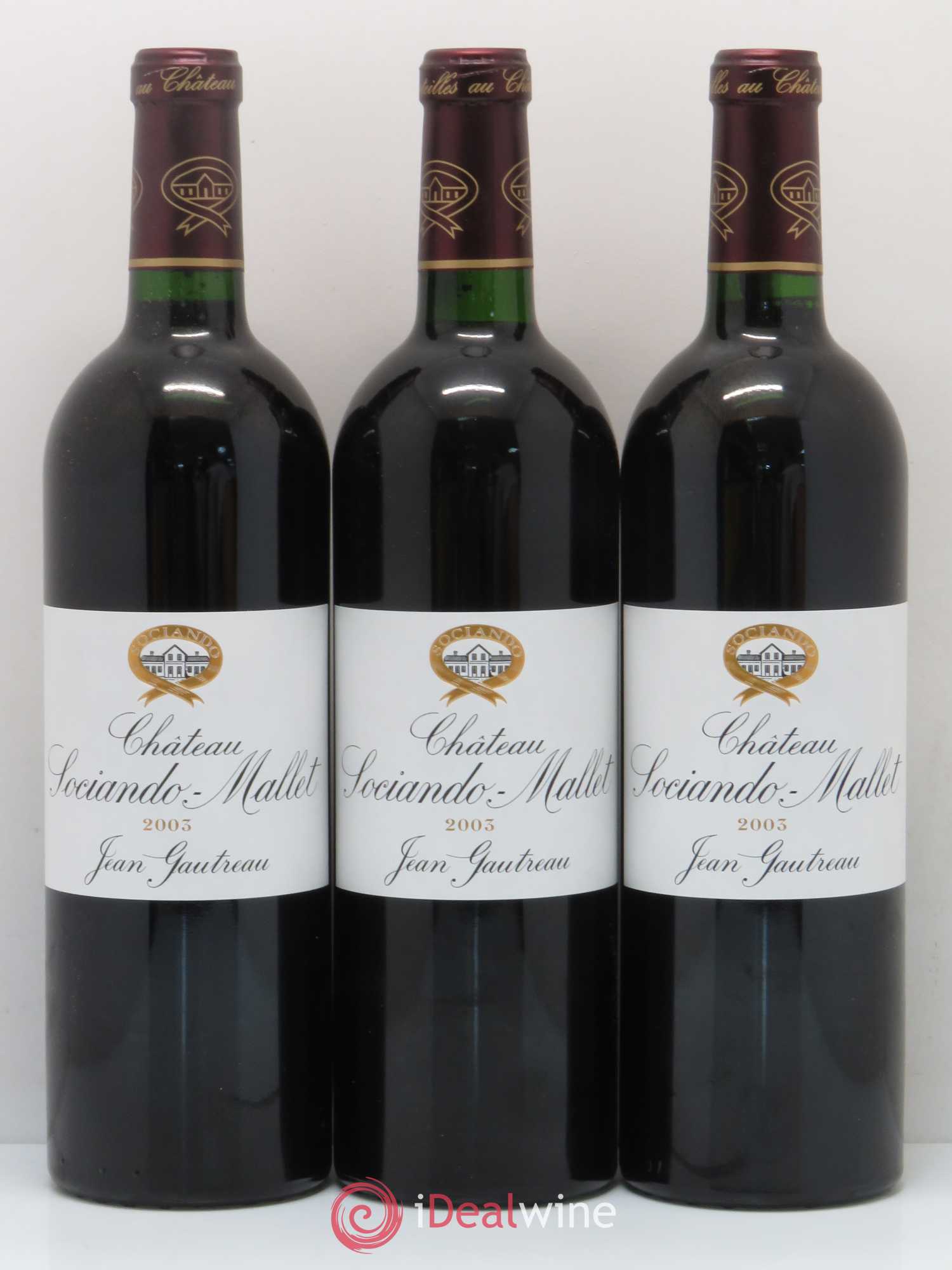 Château Sociando Mallet 2003 - Lot de 6 bouteilles - 2