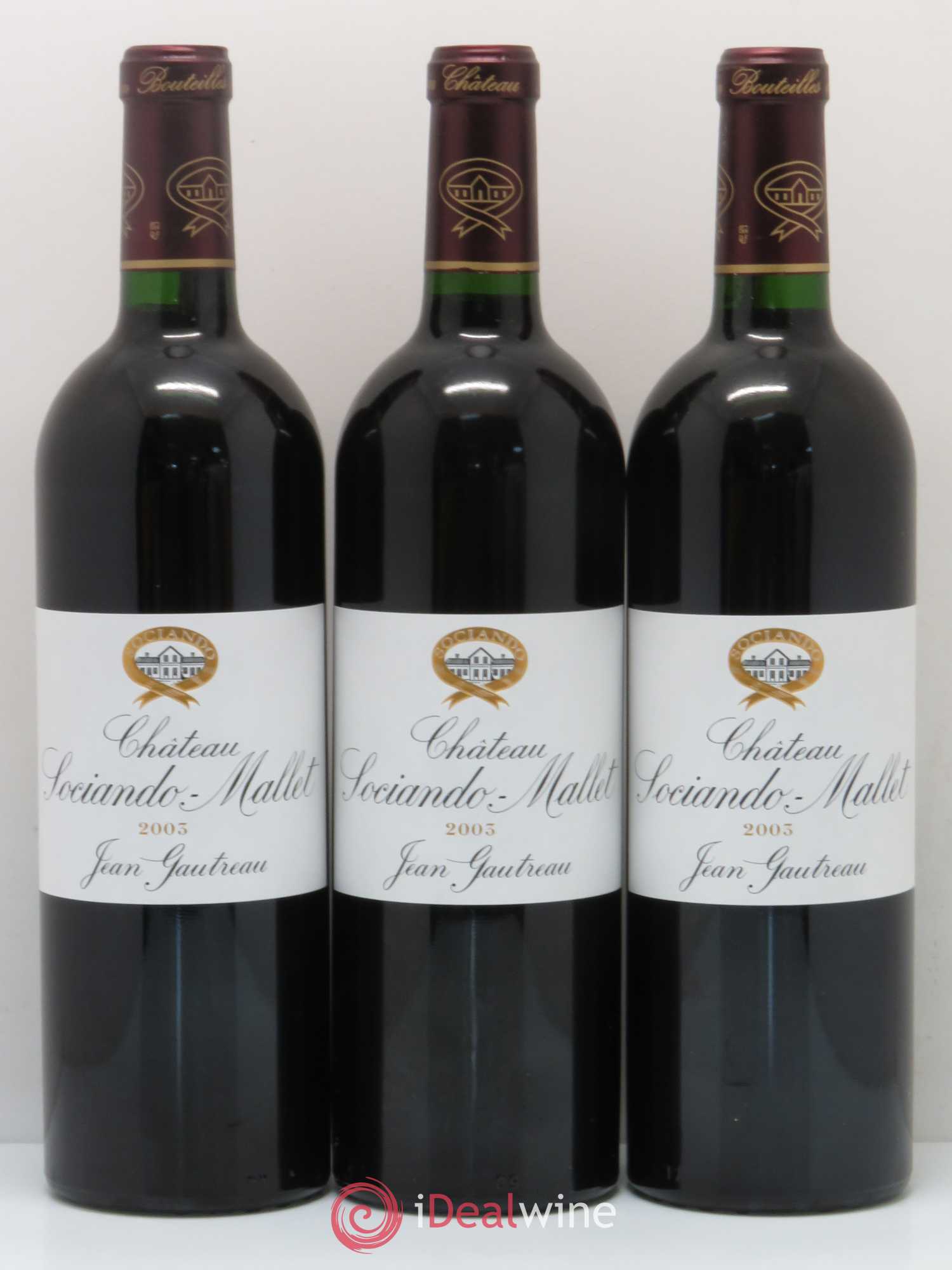 Château Sociando Mallet 2003 - Lot de 6 bouteilles - 2
