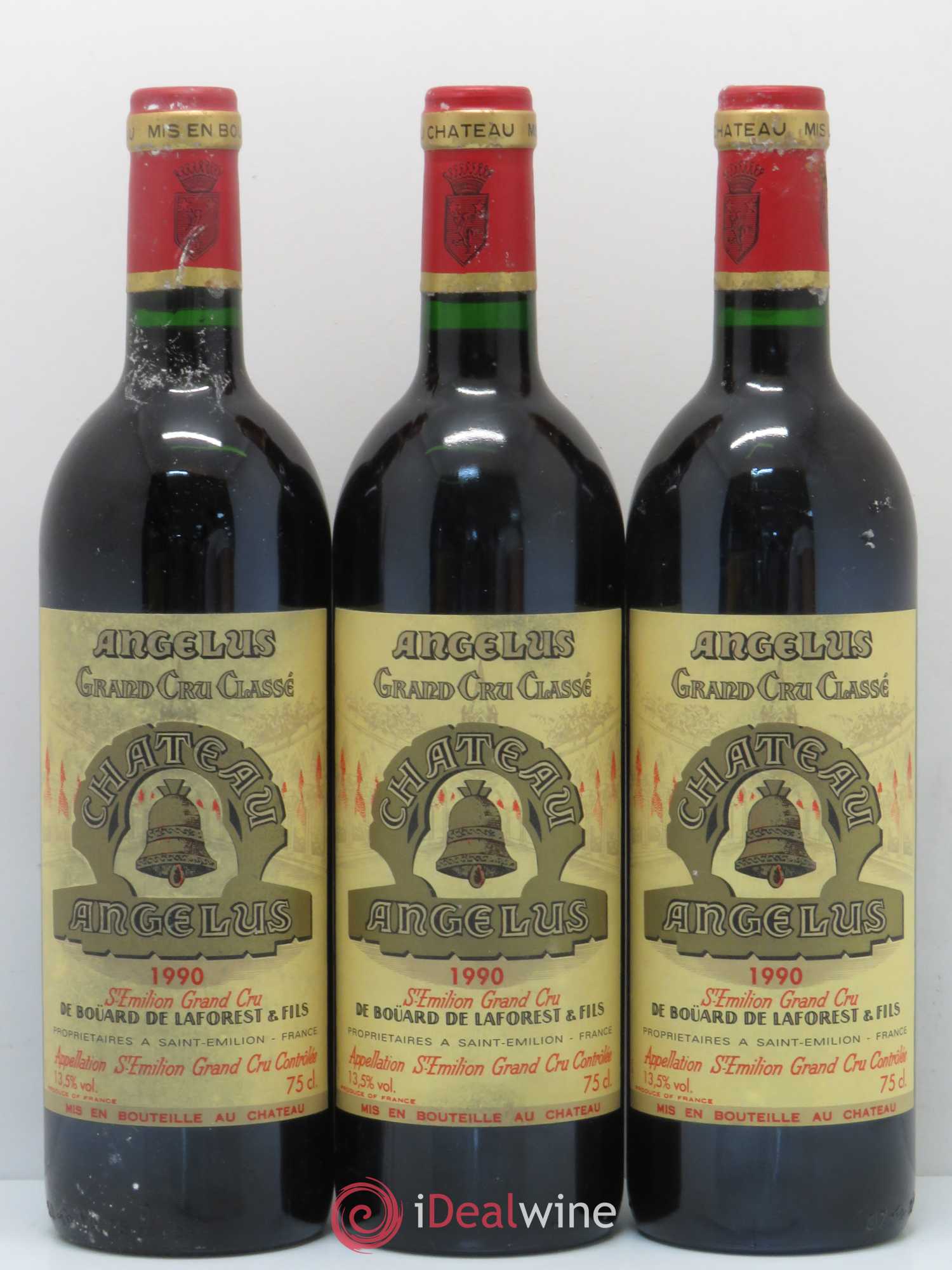 Château Angélus 1er Grand Cru Classé A 1990 - Lot de 12 bouteilles - 3