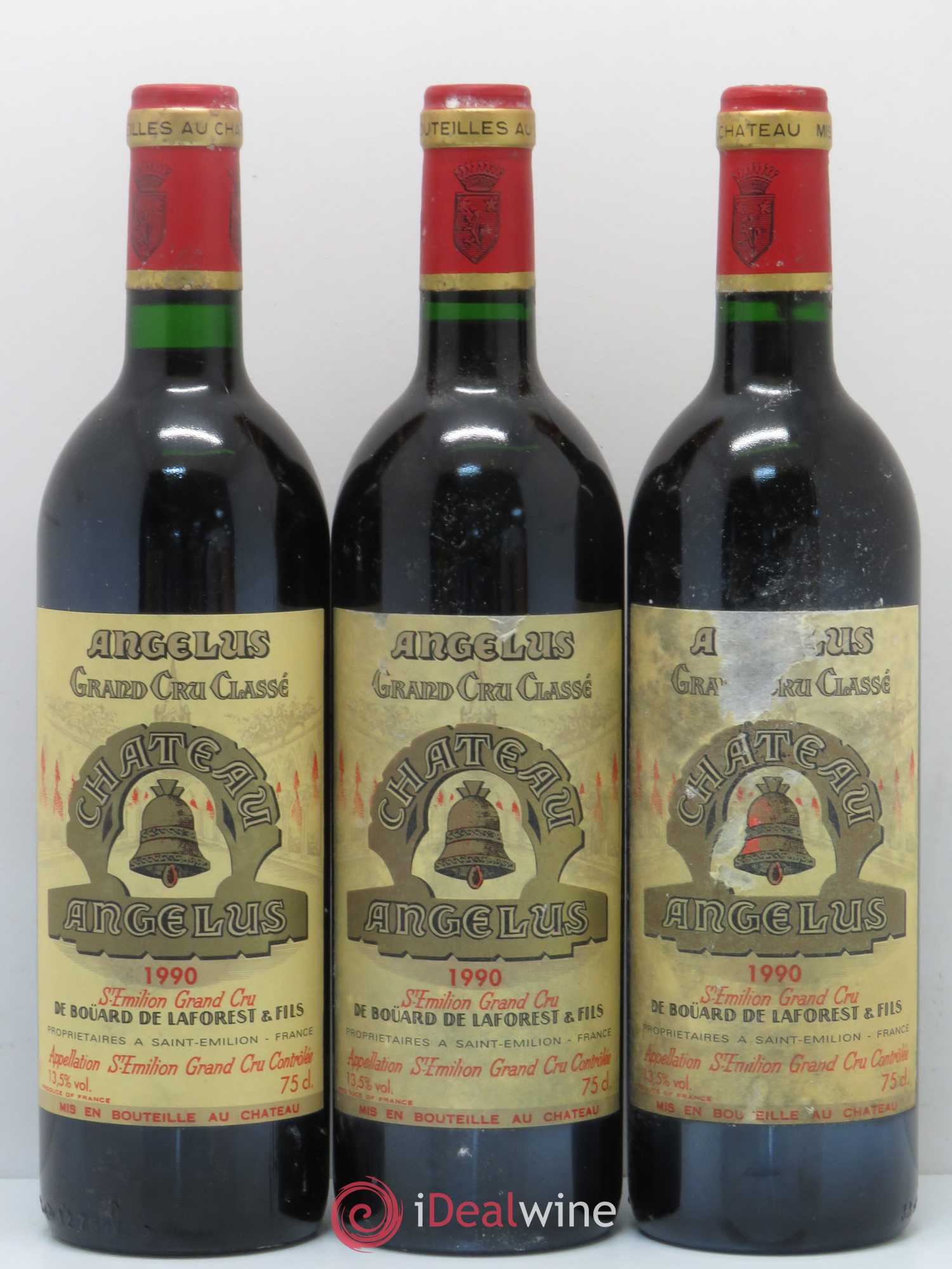 Château Angélus 1er Grand Cru Classé A 1990 - Lot de 12 bouteilles - 4