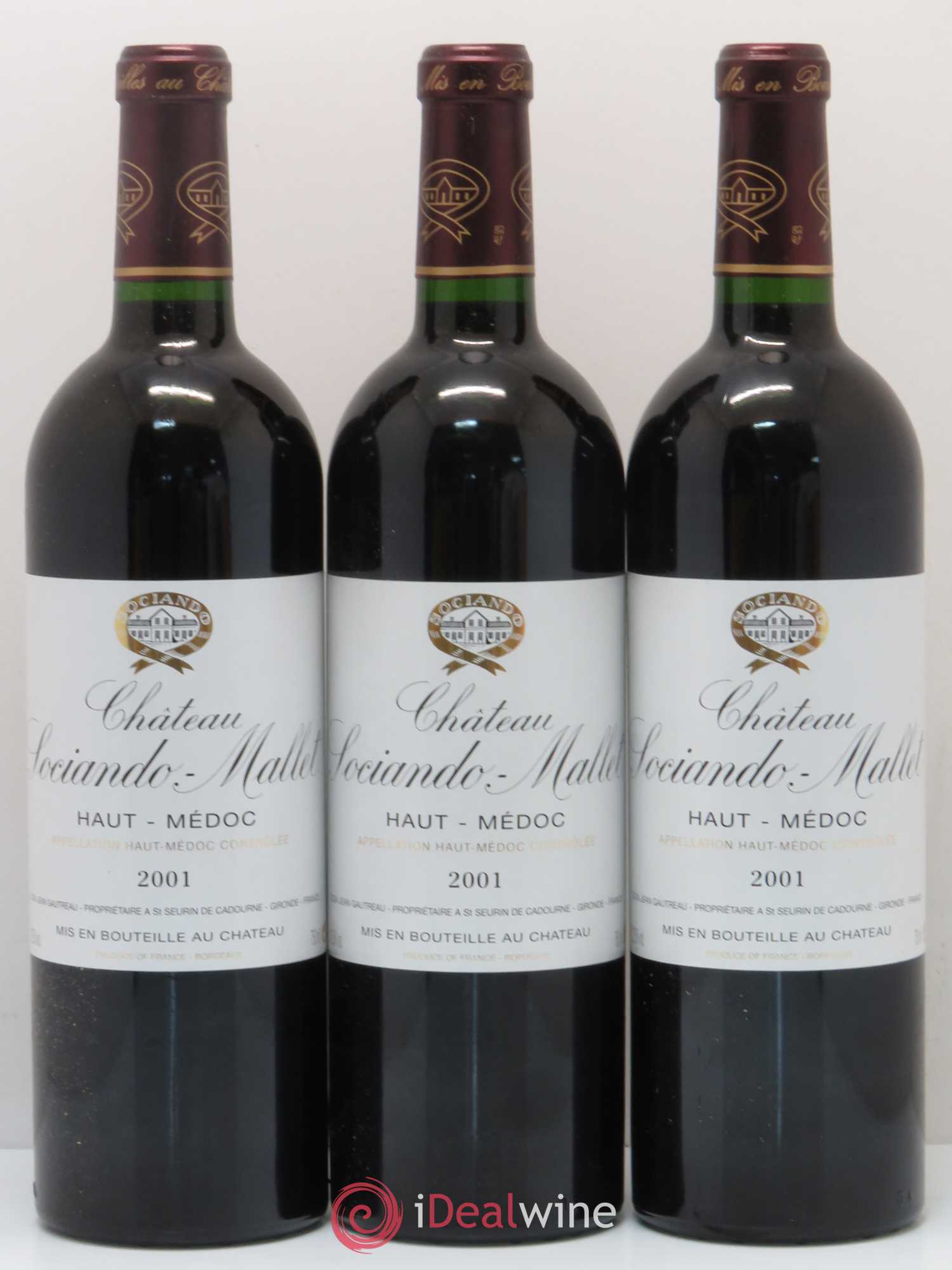 Château Sociando Mallet 2001 - Lot de 12 bouteilles - 4