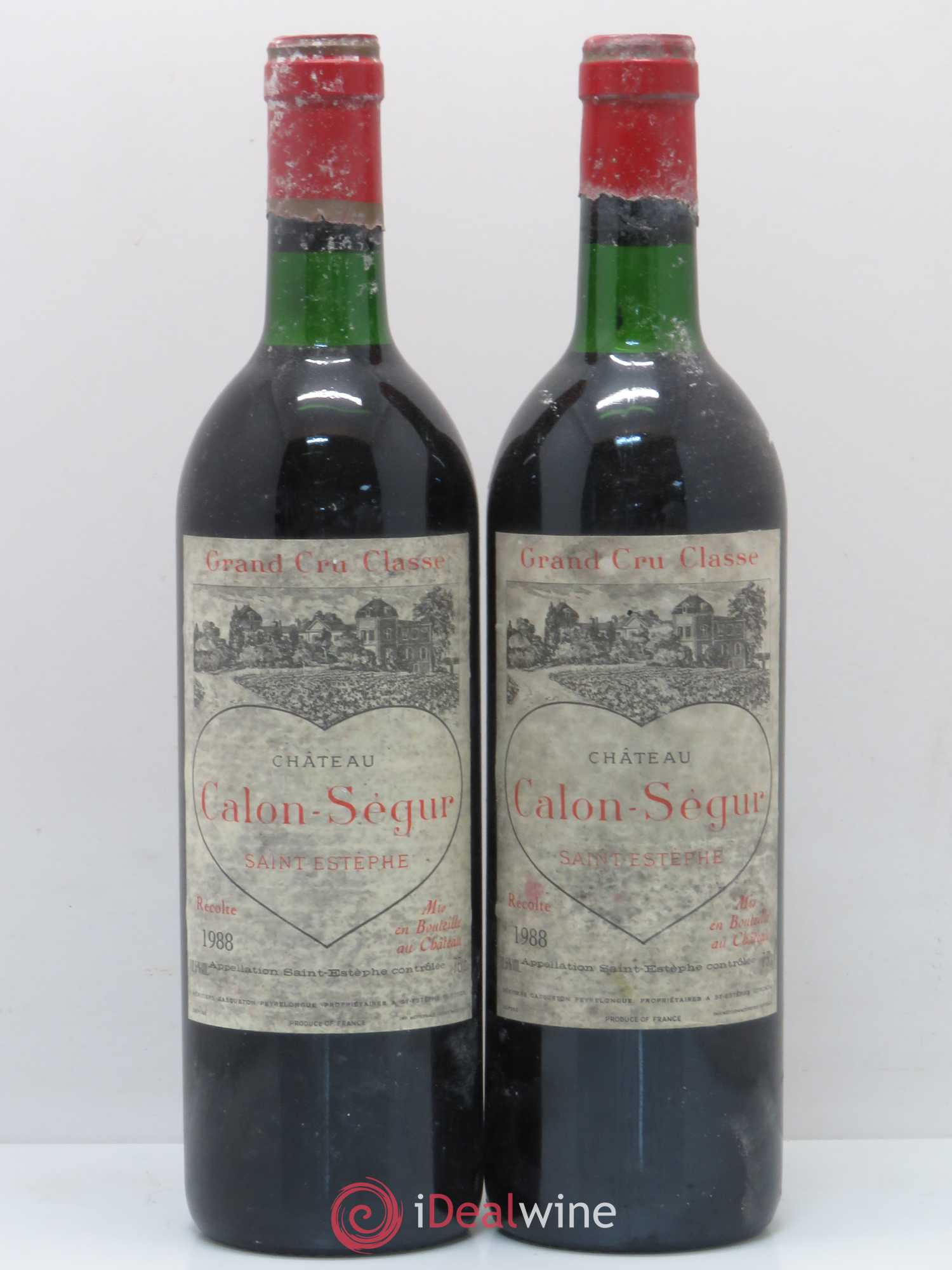 Château Calon Ségur 3ème Grand Cru Classé 1988 - Lot de 2 bouteilles - 0