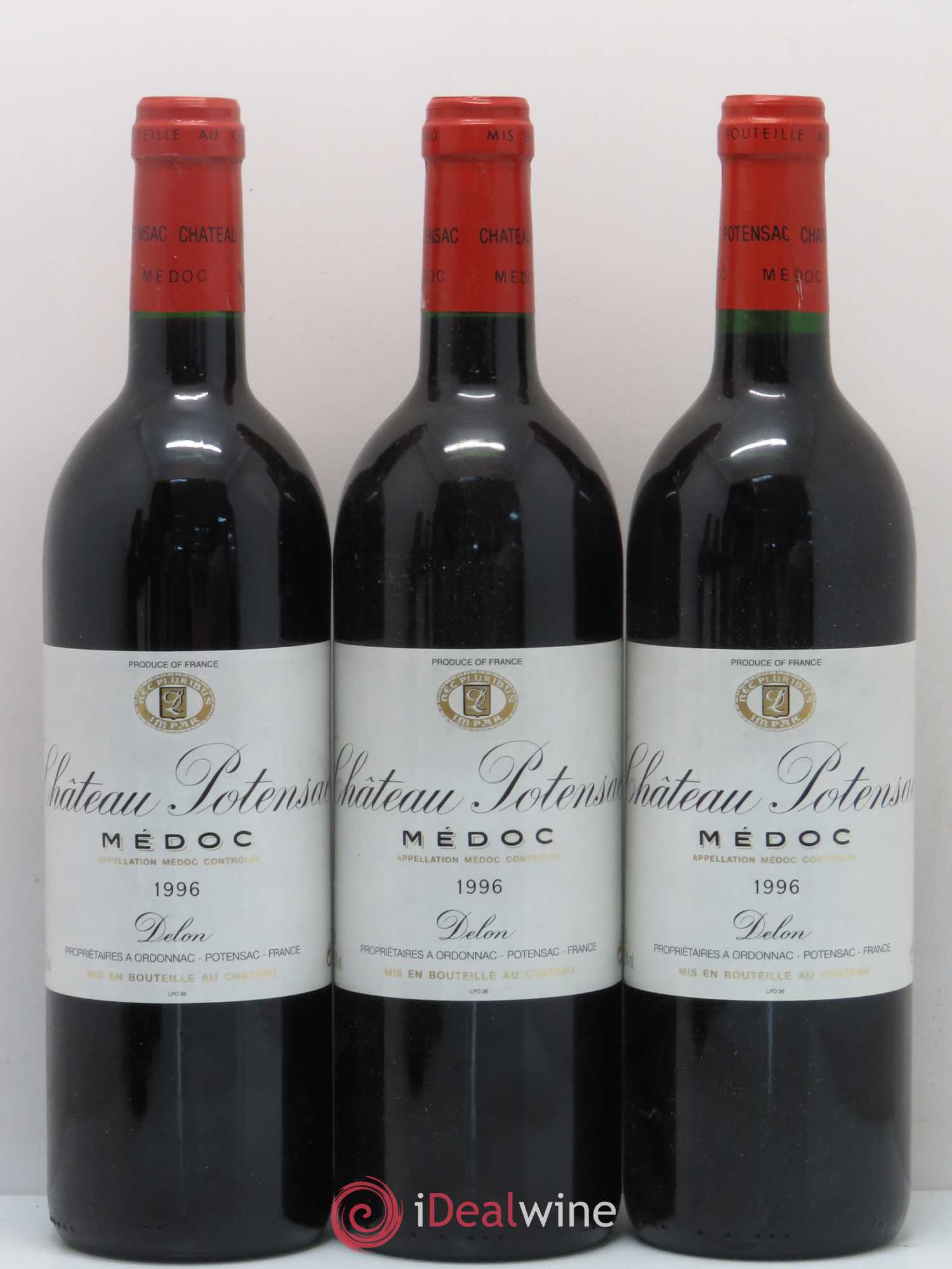 Château Potensac 1996 - Lot de 6 bouteilles - 1
