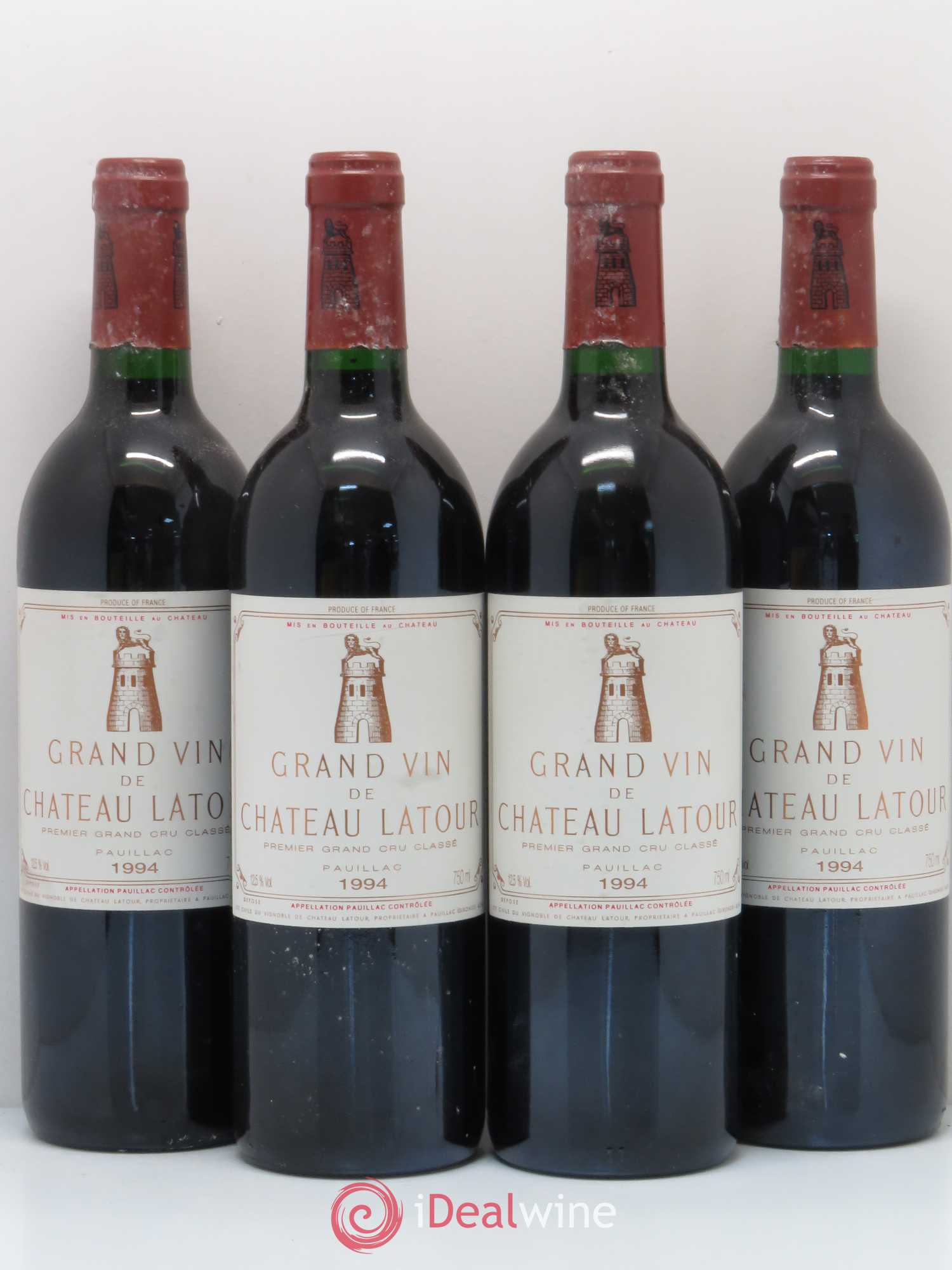 Château Latour 1er Grand Cru Classé 1994 - Lot de 4 bouteilles - 0