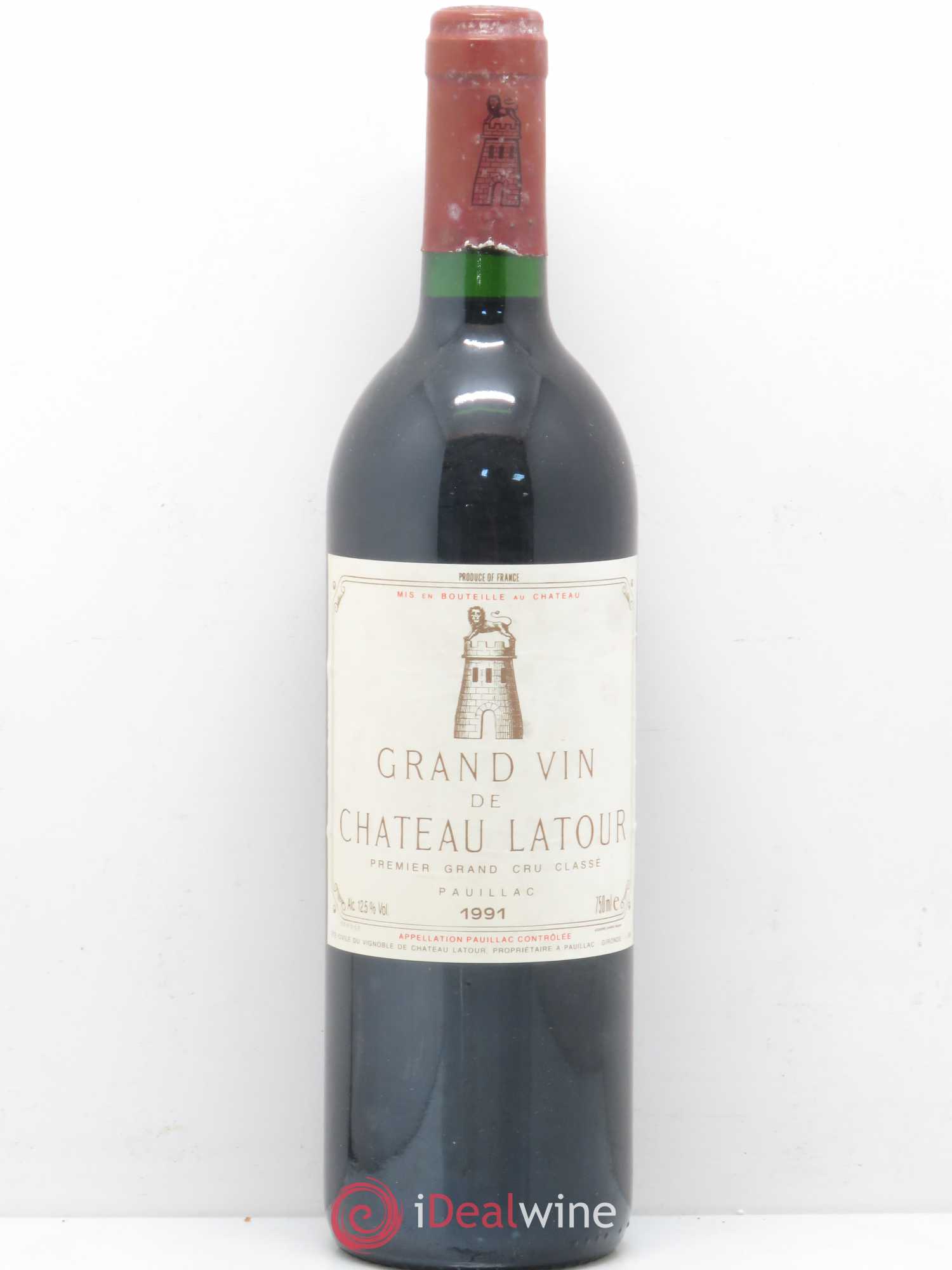 Château Latour 1er Grand Cru Classé 1991 - Lot de 1 bouteille - 0