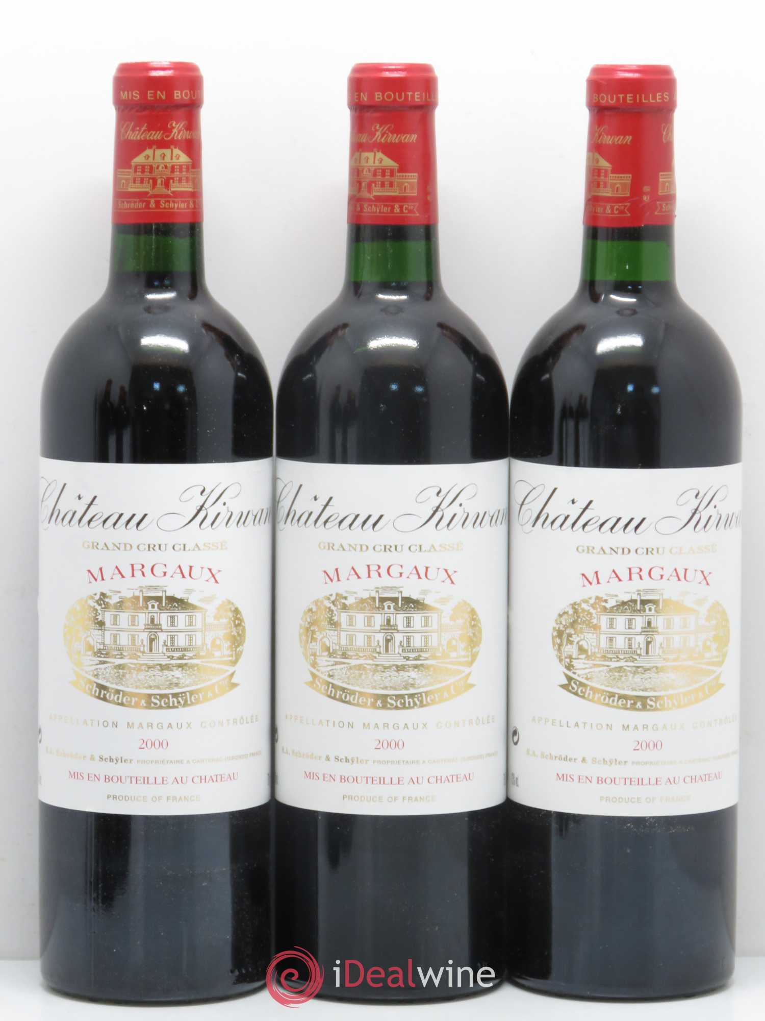 Château Kirwan 3ème Grand Cru Classé 2000 - Lot de 6 bouteilles - 1