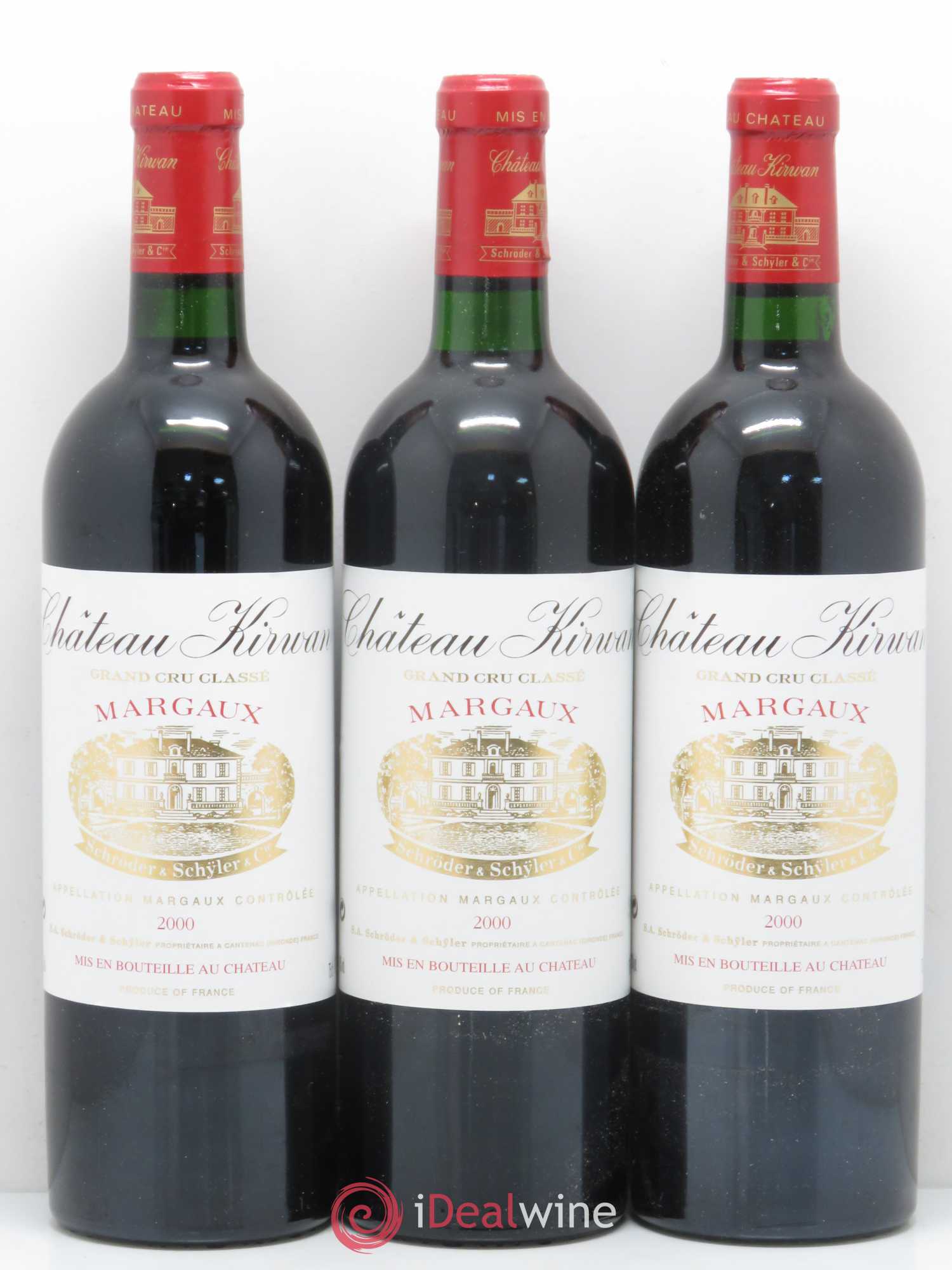 Château Kirwan 3ème Grand Cru Classé 2000 - Lot de 6 bouteilles - 2
