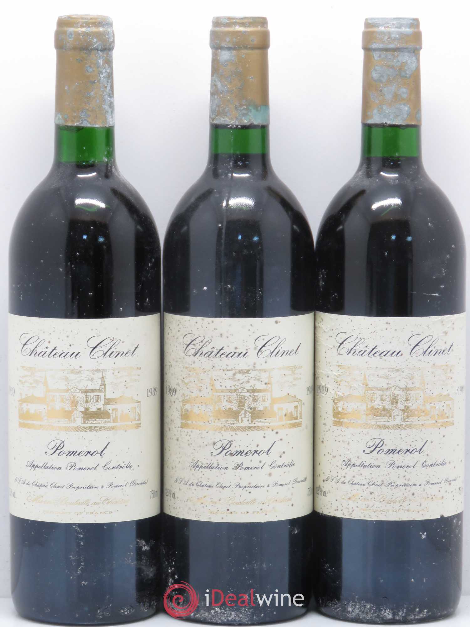Château Clinet 1989 - Lot de 3 bouteilles - 0