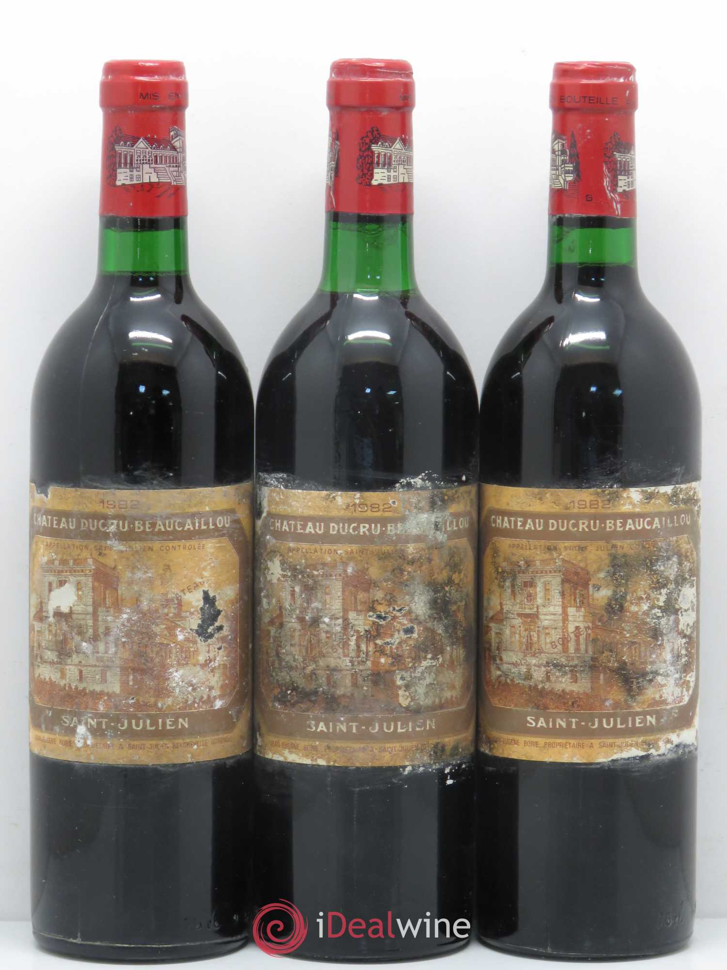 Château Ducru Beaucaillou 2ème Grand Cru Classé 1982 - Lot de 3 bouteilles - 0