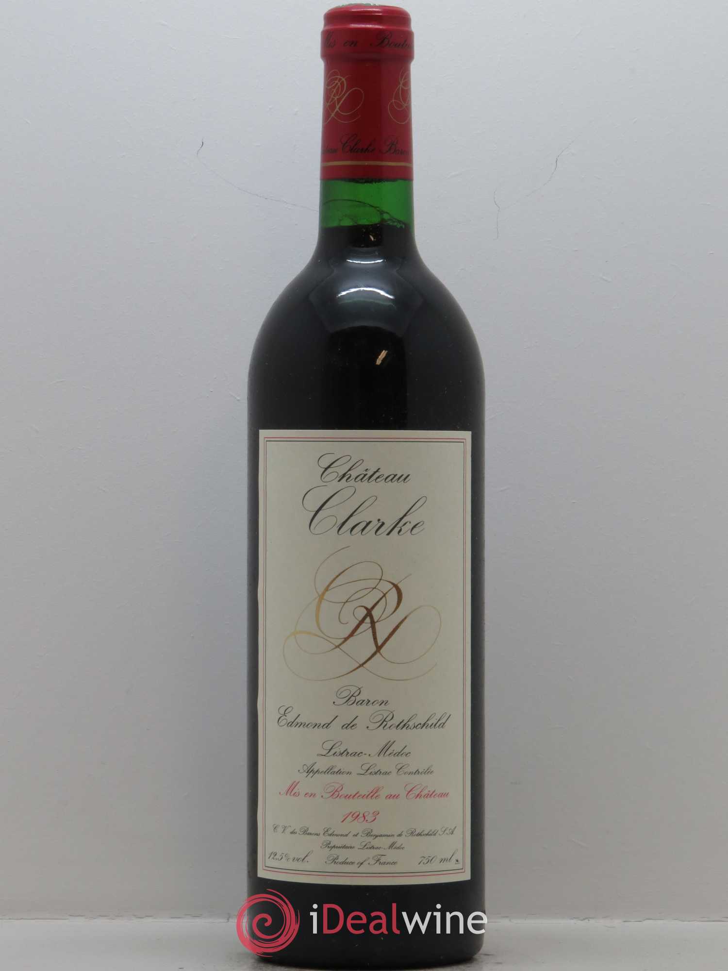 Château Clarke 1983 - Lot de 1 bouteille - 0