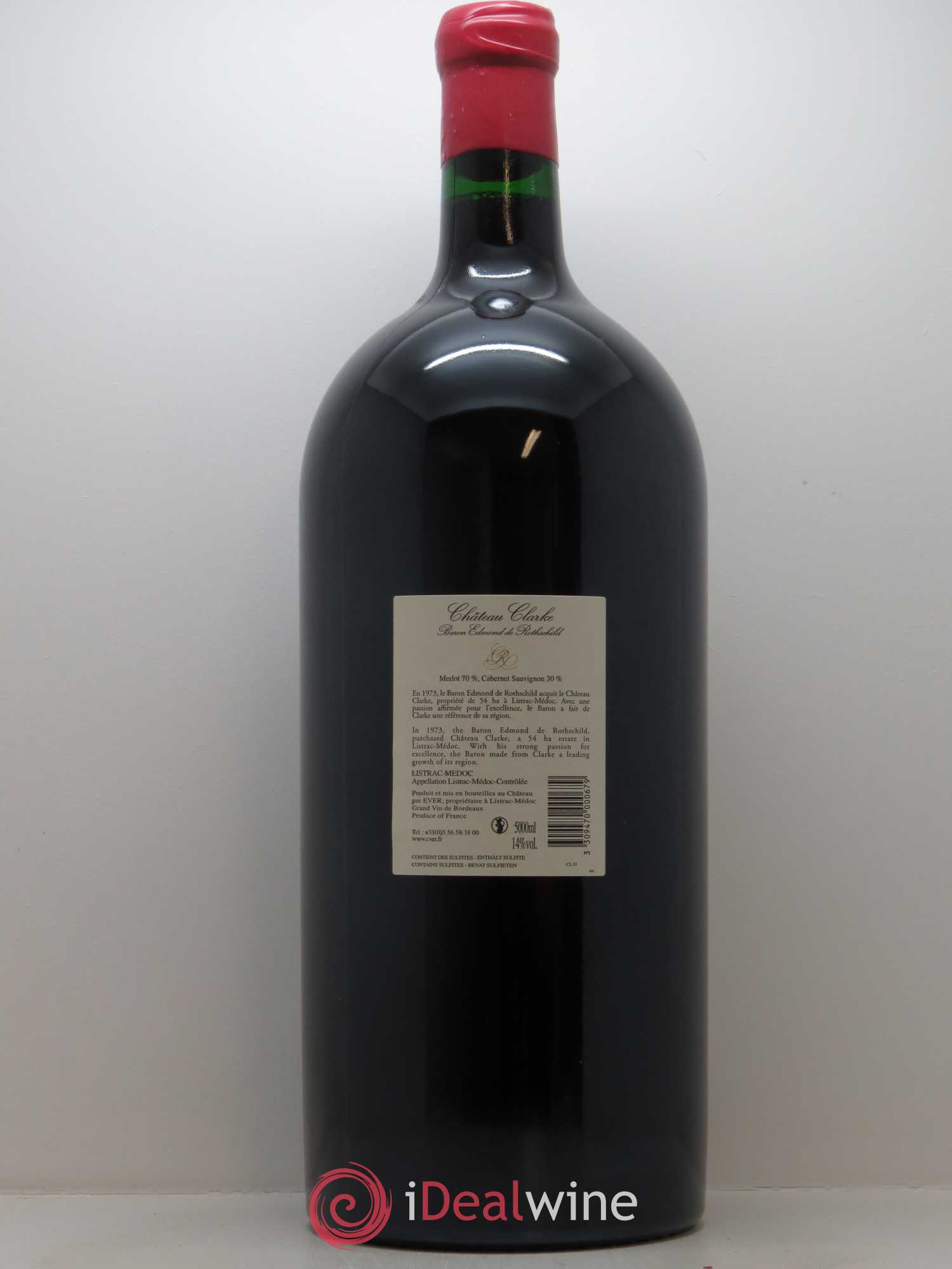 Château Clarke 2010 - Lot of 1 Jeroboam - 1