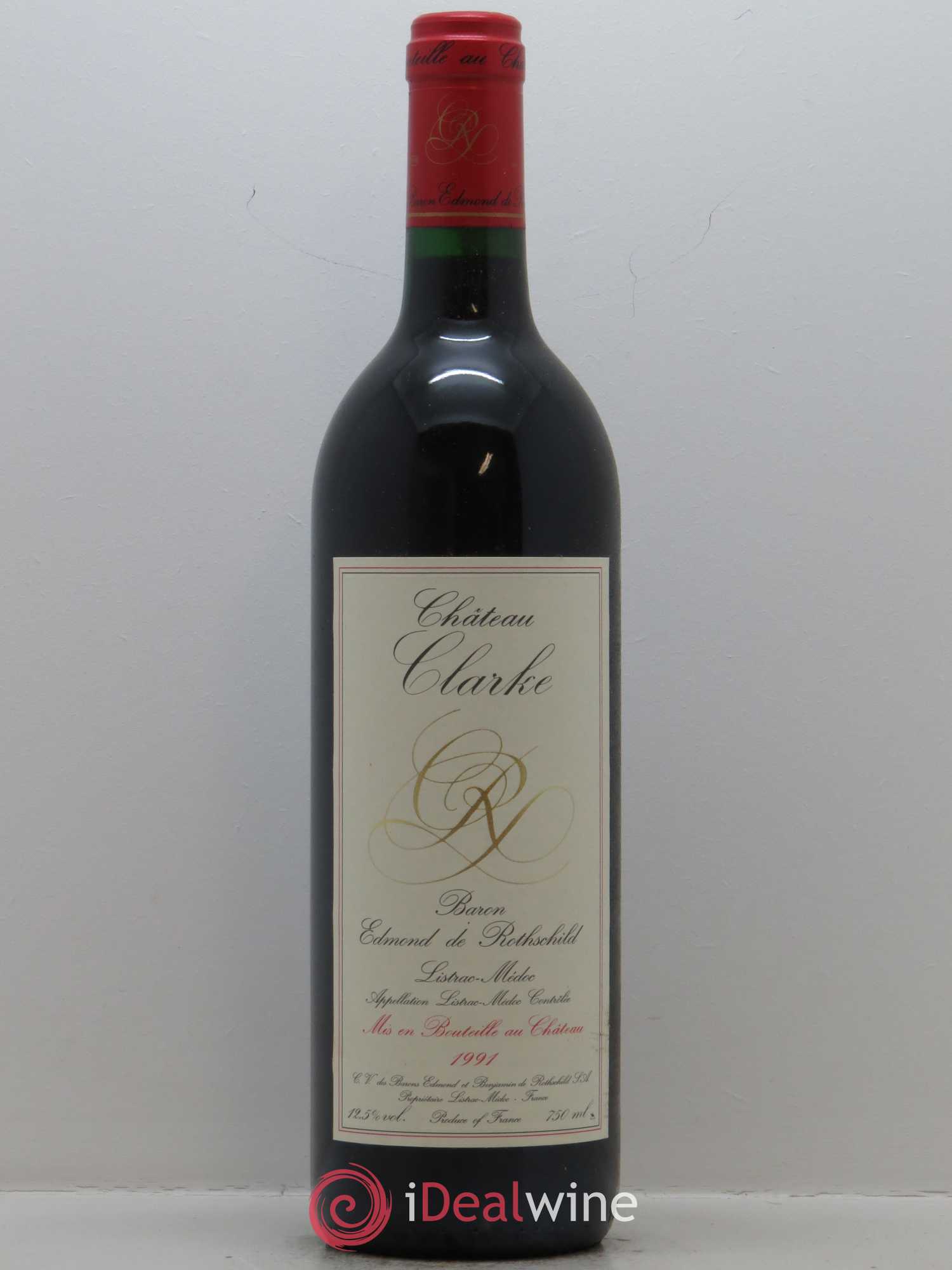 Château Clarke 1991 - Lot de 1 bouteille - 0