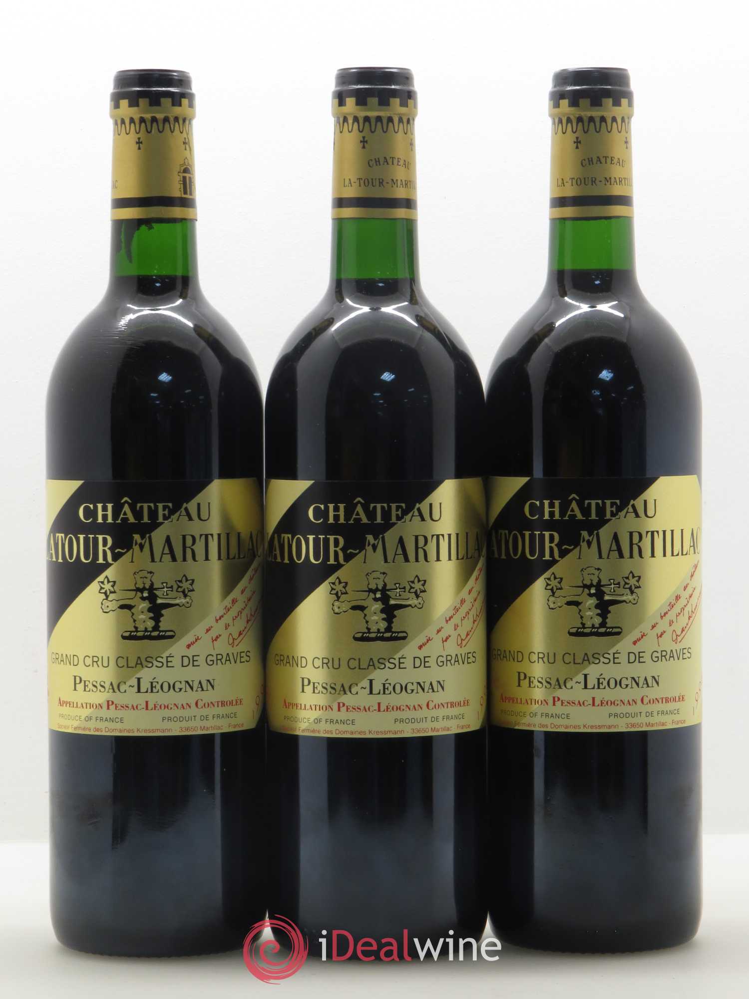 Château Latour-Martillac Cru Classé de Graves 1996 - Lot de 12 bouteilles - 3