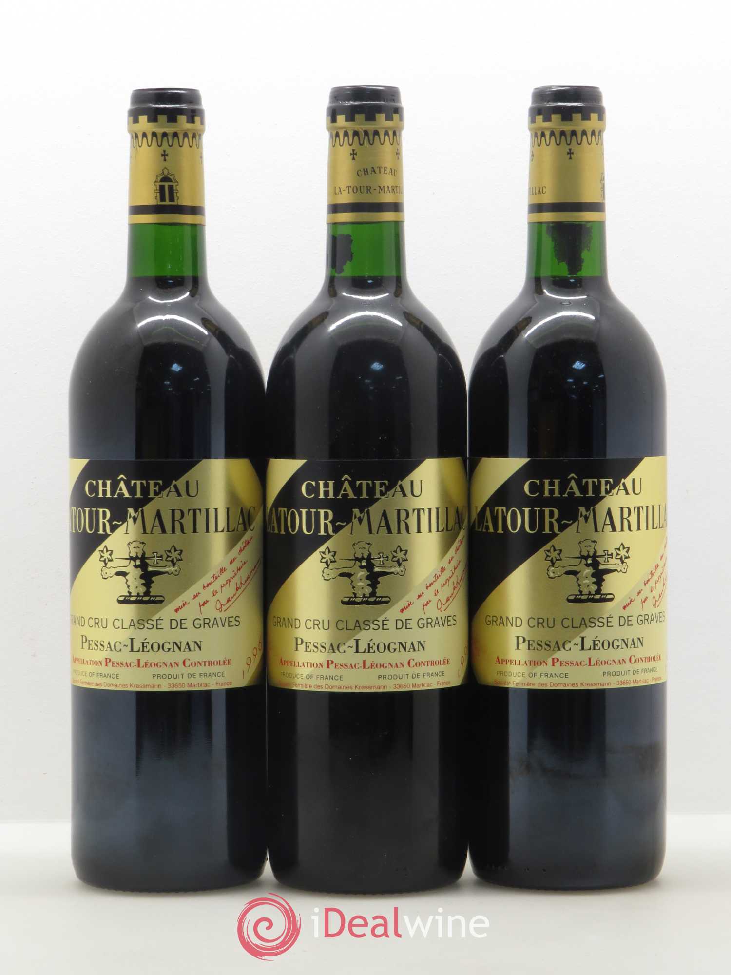 Château Latour-Martillac Cru Classé de Graves 1996 - Lot de 12 bouteilles - 4