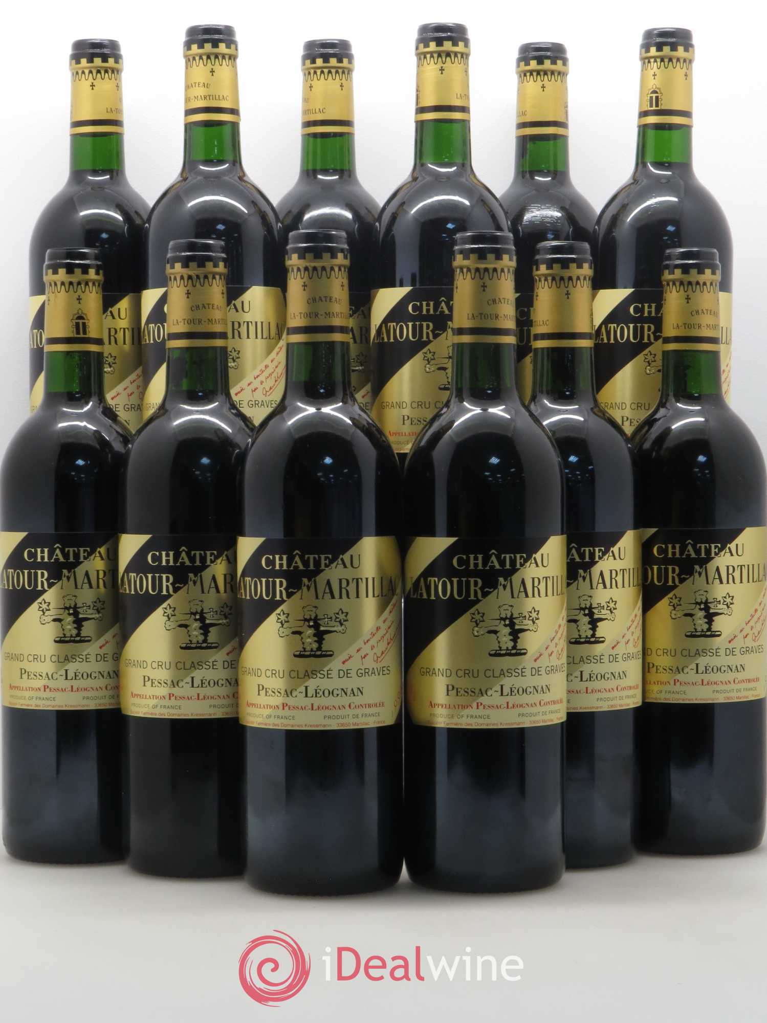 Château Latour-Martillac Cru Classé de Graves 1996 - Lot de 12 bouteilles - 0
