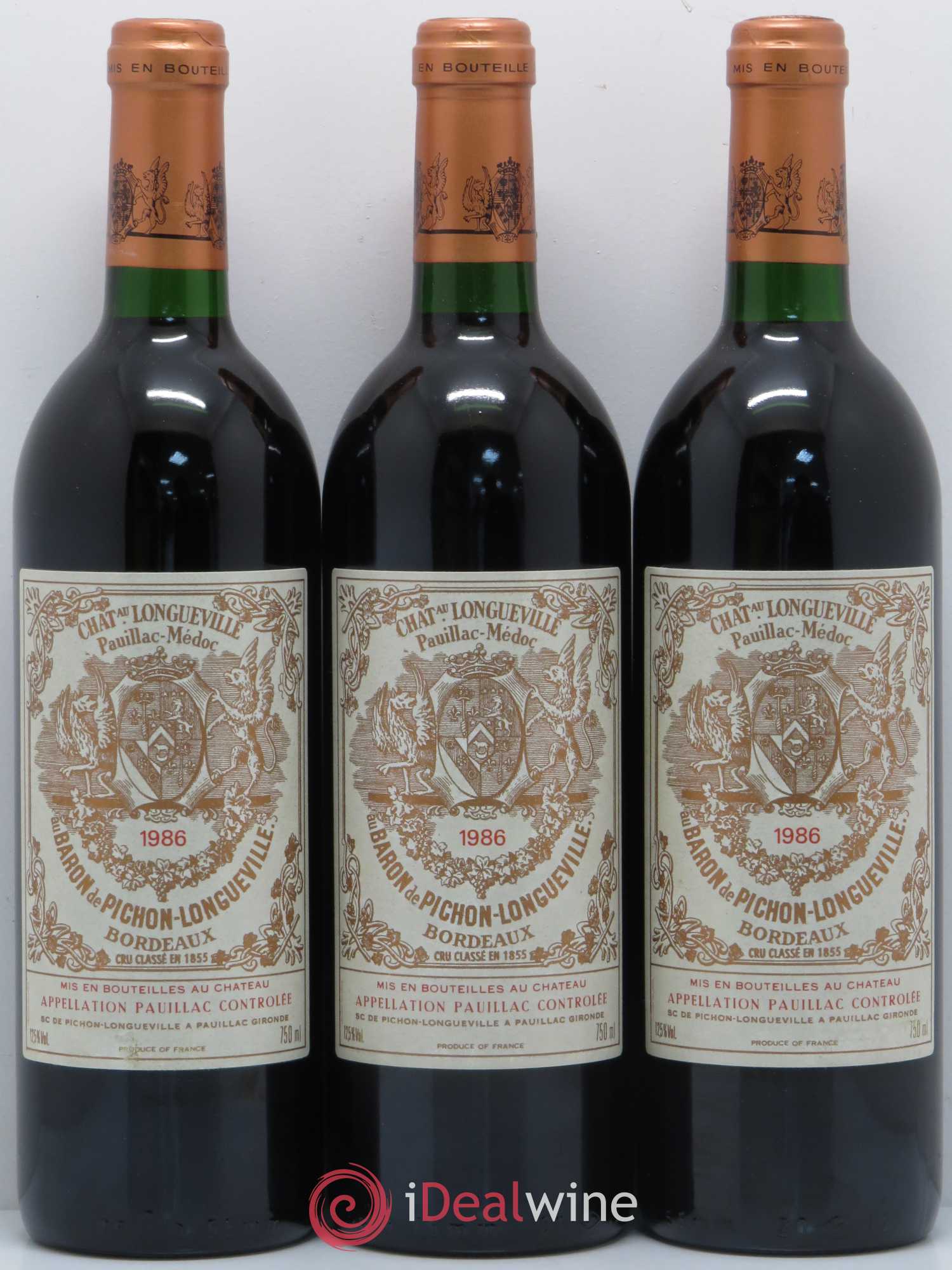 Pichon Longueville Baron 2ème Grand Cru Classé 1986 - Lot de 6 bouteilles - 2