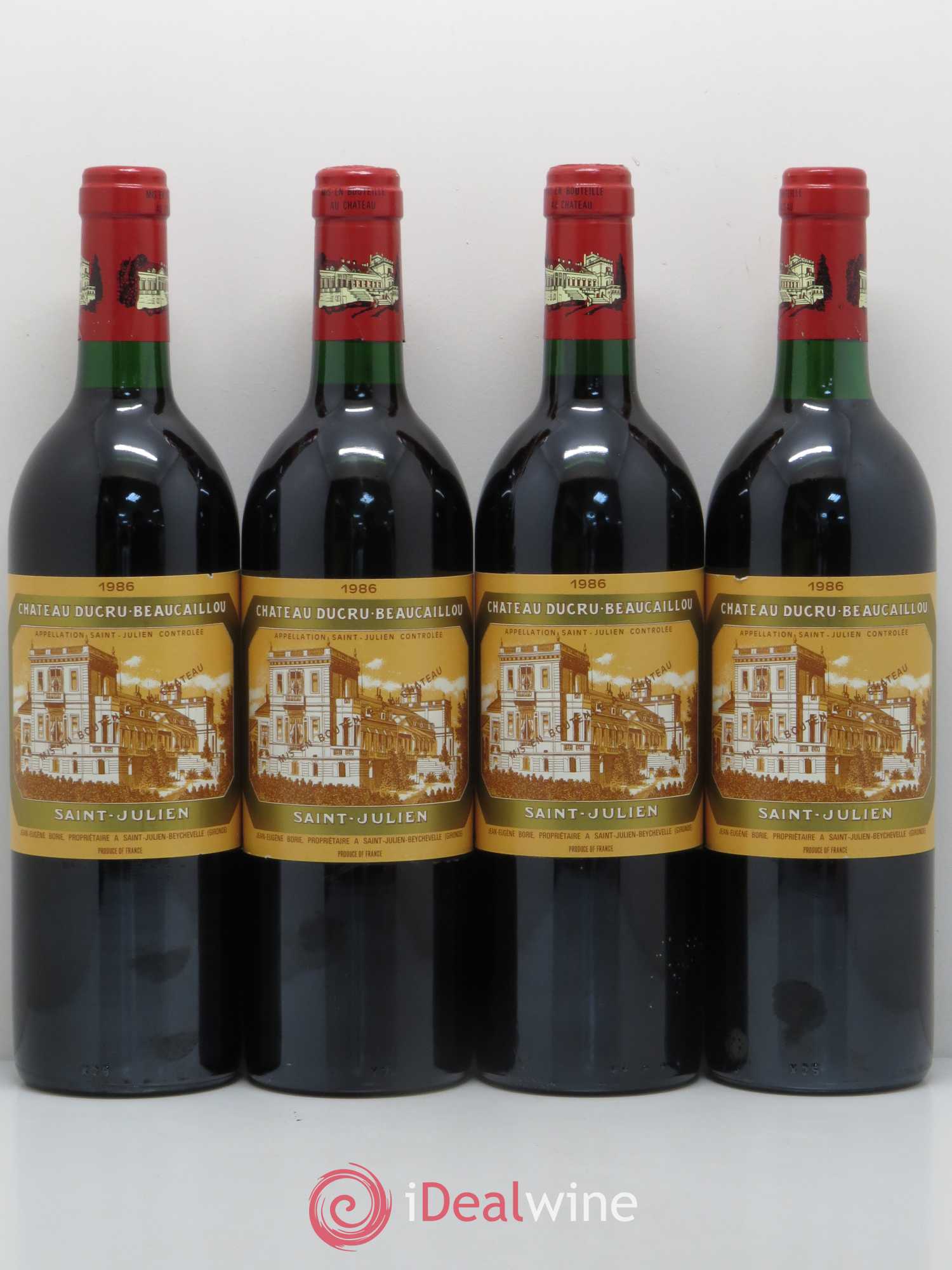 Château Ducru Beaucaillou 2ème Grand Cru Classé 1986 - Lot de 4 bouteilles - 0
