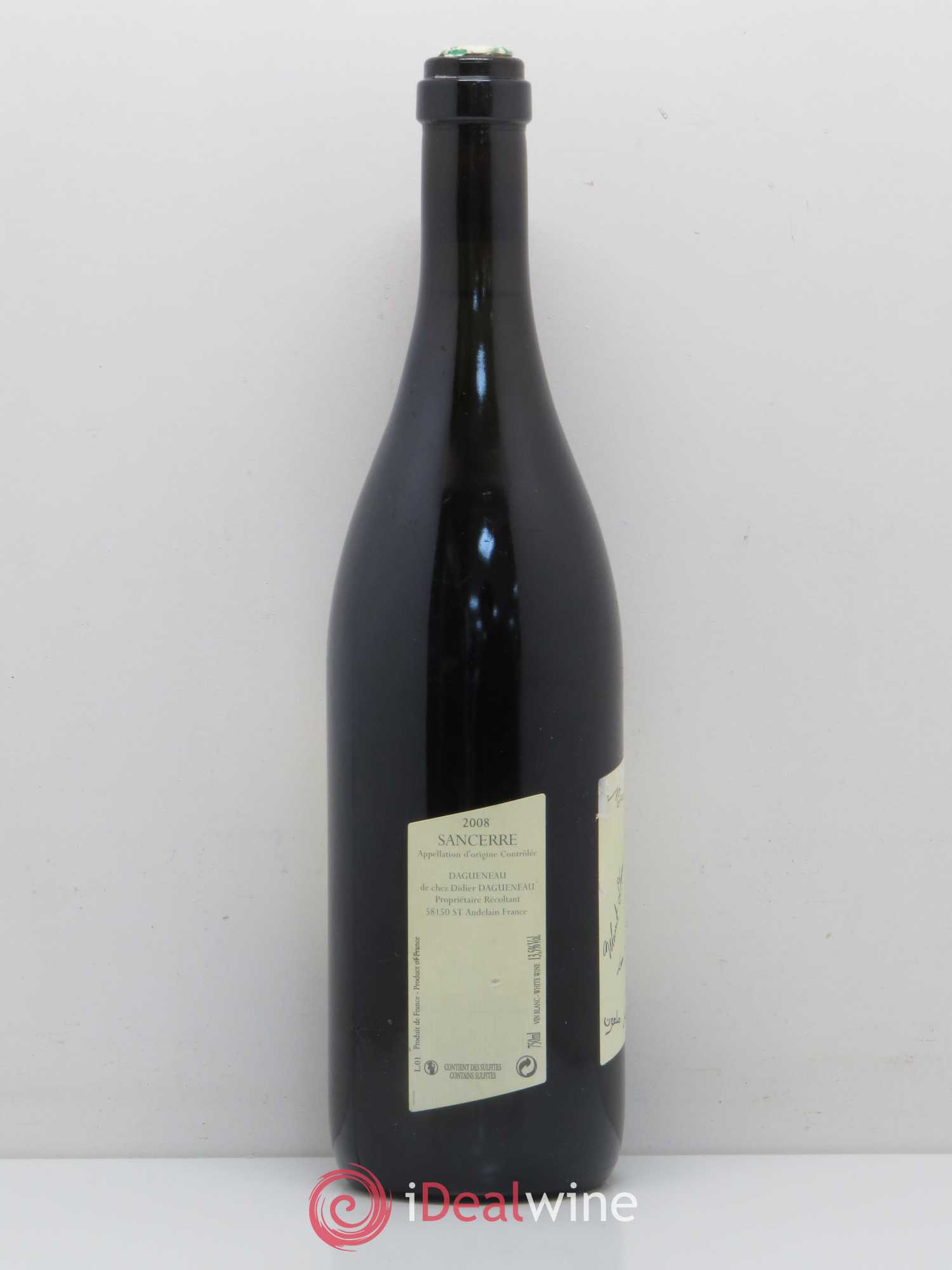 Sancerre Le Mont Damné Chavignol Dagueneau (Domaine Didier - Louis-Benjamin) 2008 - Lot de 1 bouteille - 1