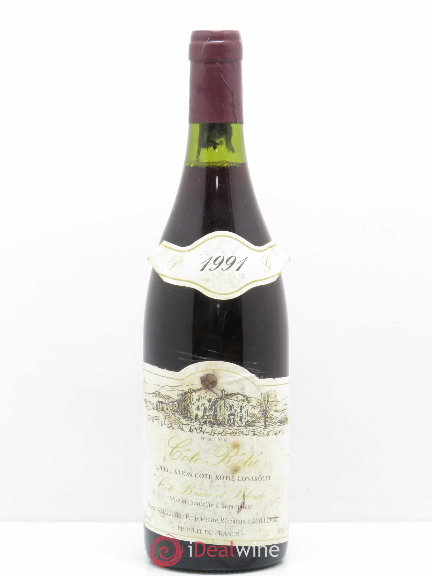 Côte-Rôtie Pierre Gaillard 1991 - Lot de 1 bouteille - 0