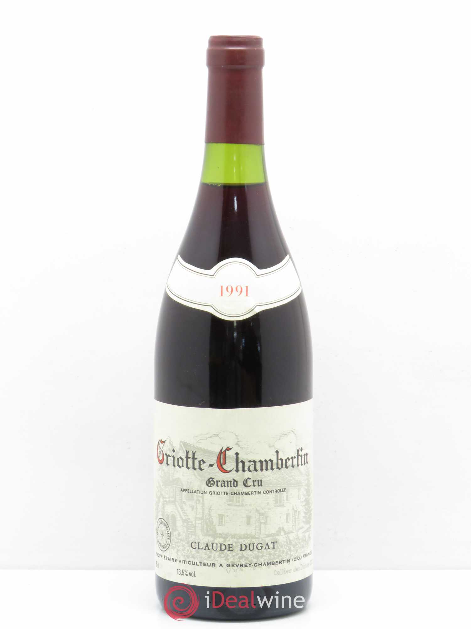 Griotte-Chambertin Grand Cru Claude Dugat 1991 - Lot de 1 bouteille - 0