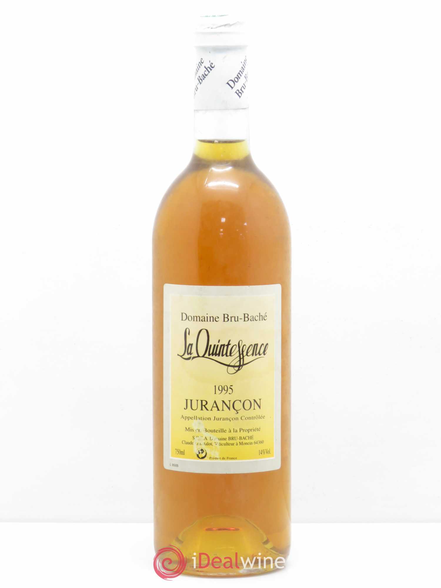 Jurançon La quintessence Bru-Bache 1995 - Posten von 1 Flasche - 0