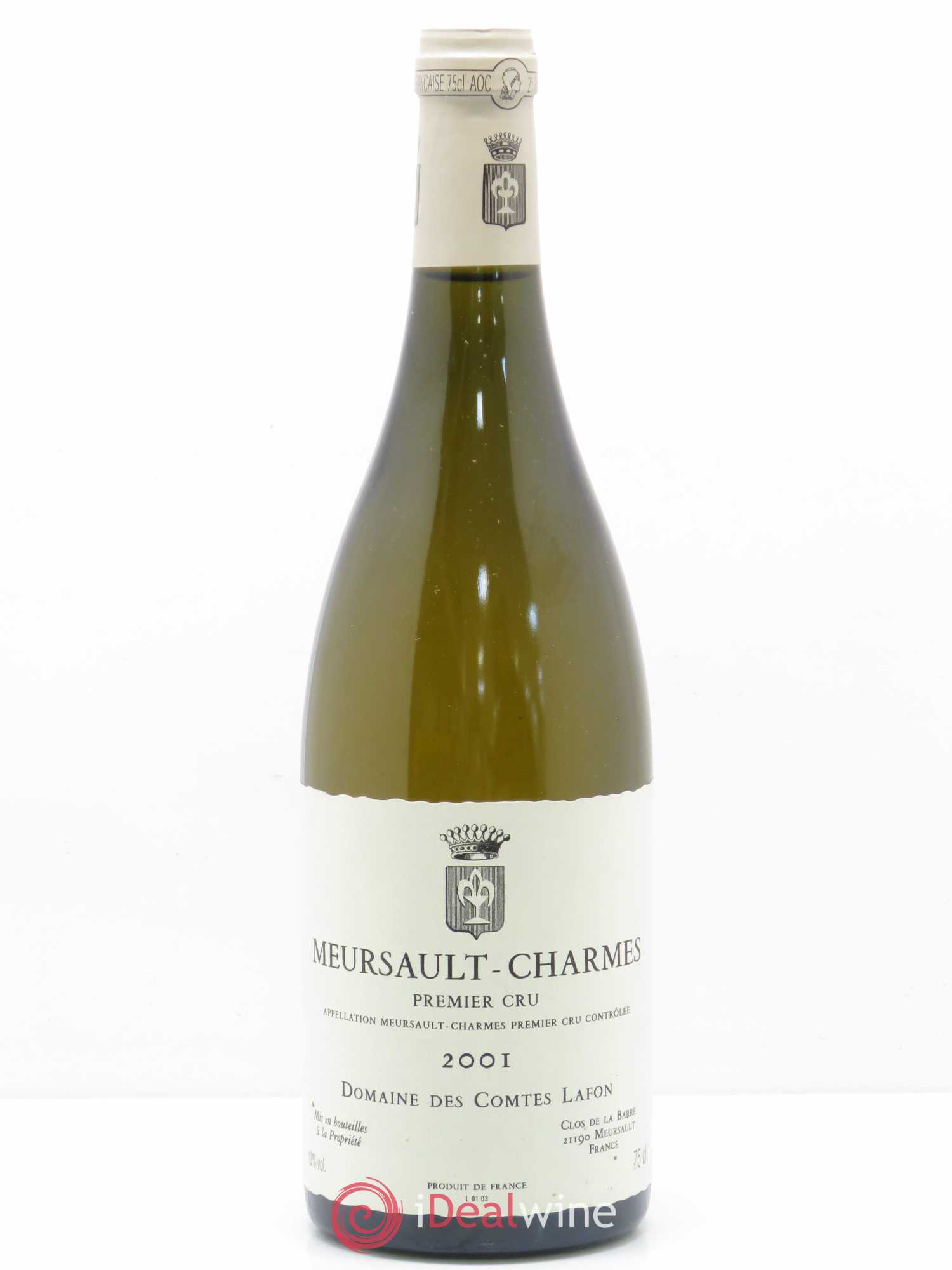 Meursault 1er Cru Charmes Comtes Lafon (Domaine des) 2001 - Lot de 1 bouteille - 0
