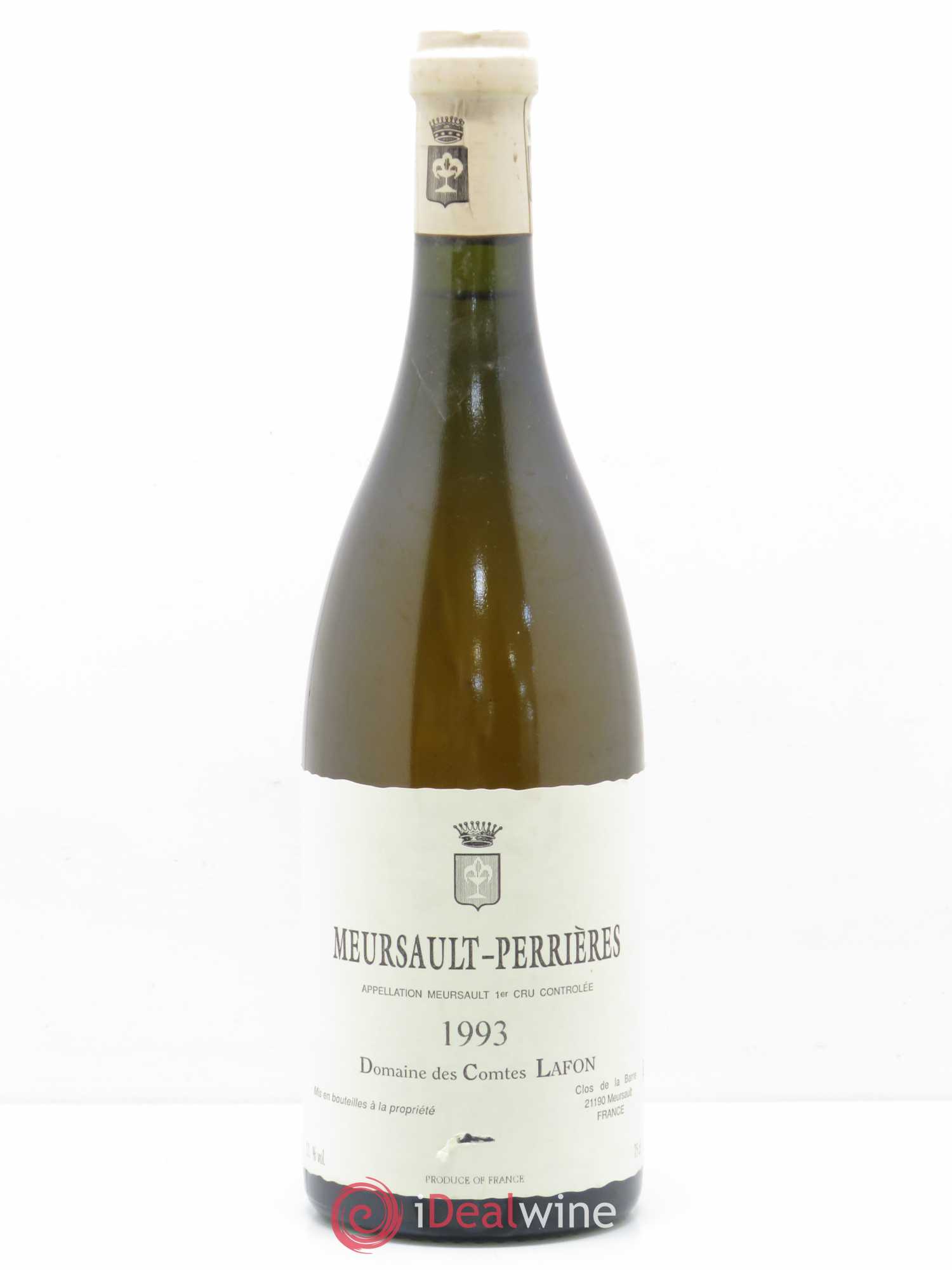 Meursault 1er Cru Perrières Comtes Lafon (Domaine des) 1993 - Lot de 1 bouteille - 0