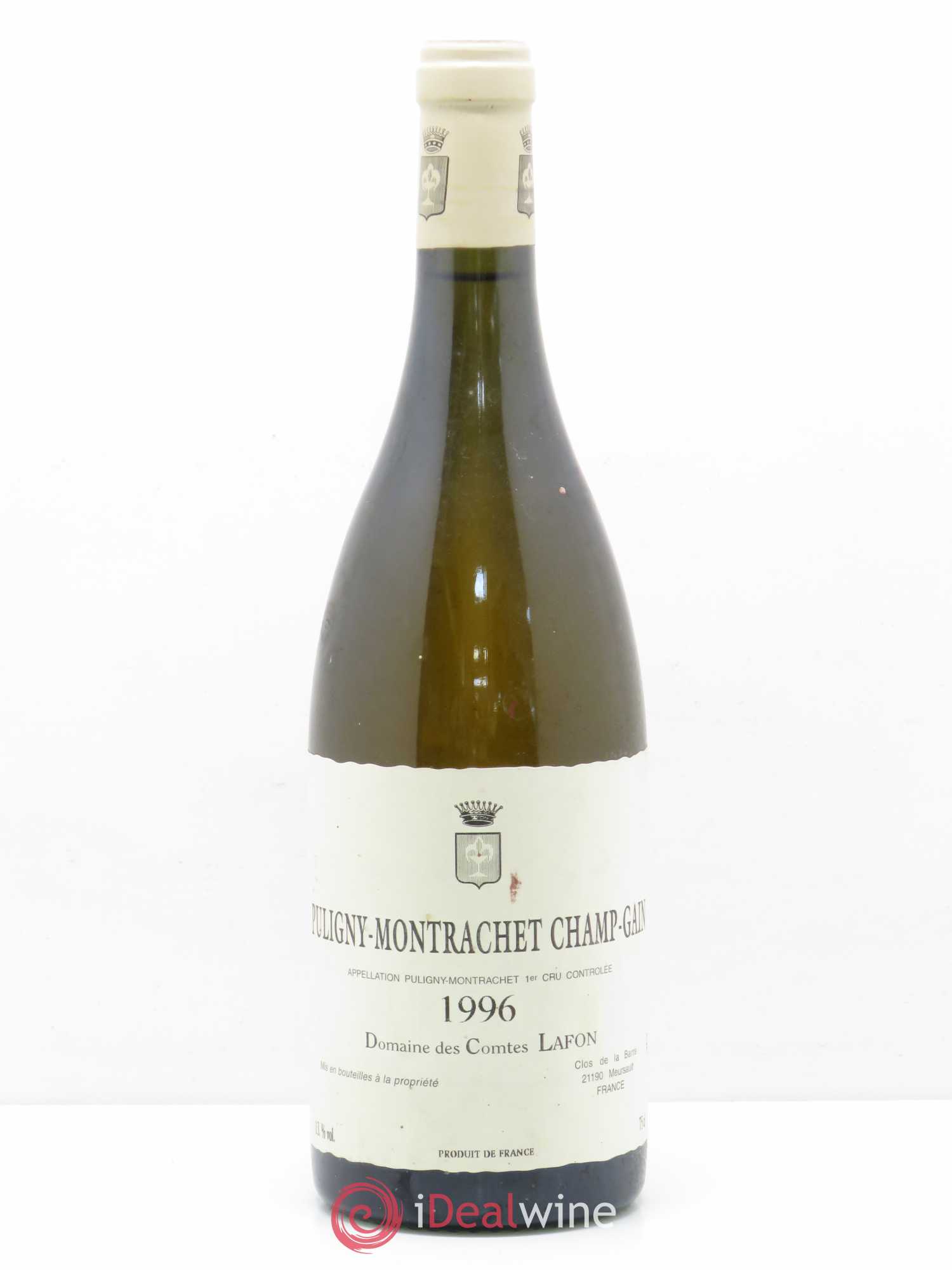 Puligny-Montrachet 1er Cru Champgain Comtes Lafon (Domaine des) 1996 - Lot de 1 bouteille - 0