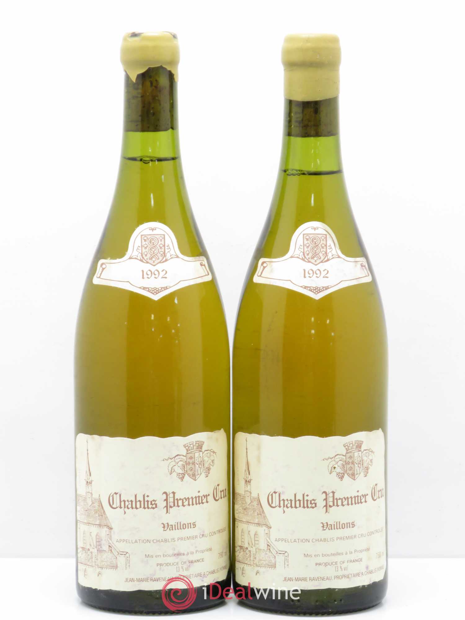 Chablis 1er Cru Vaillons Raveneau (Domaine) 1992 - Lot de 2 bouteilles - 0