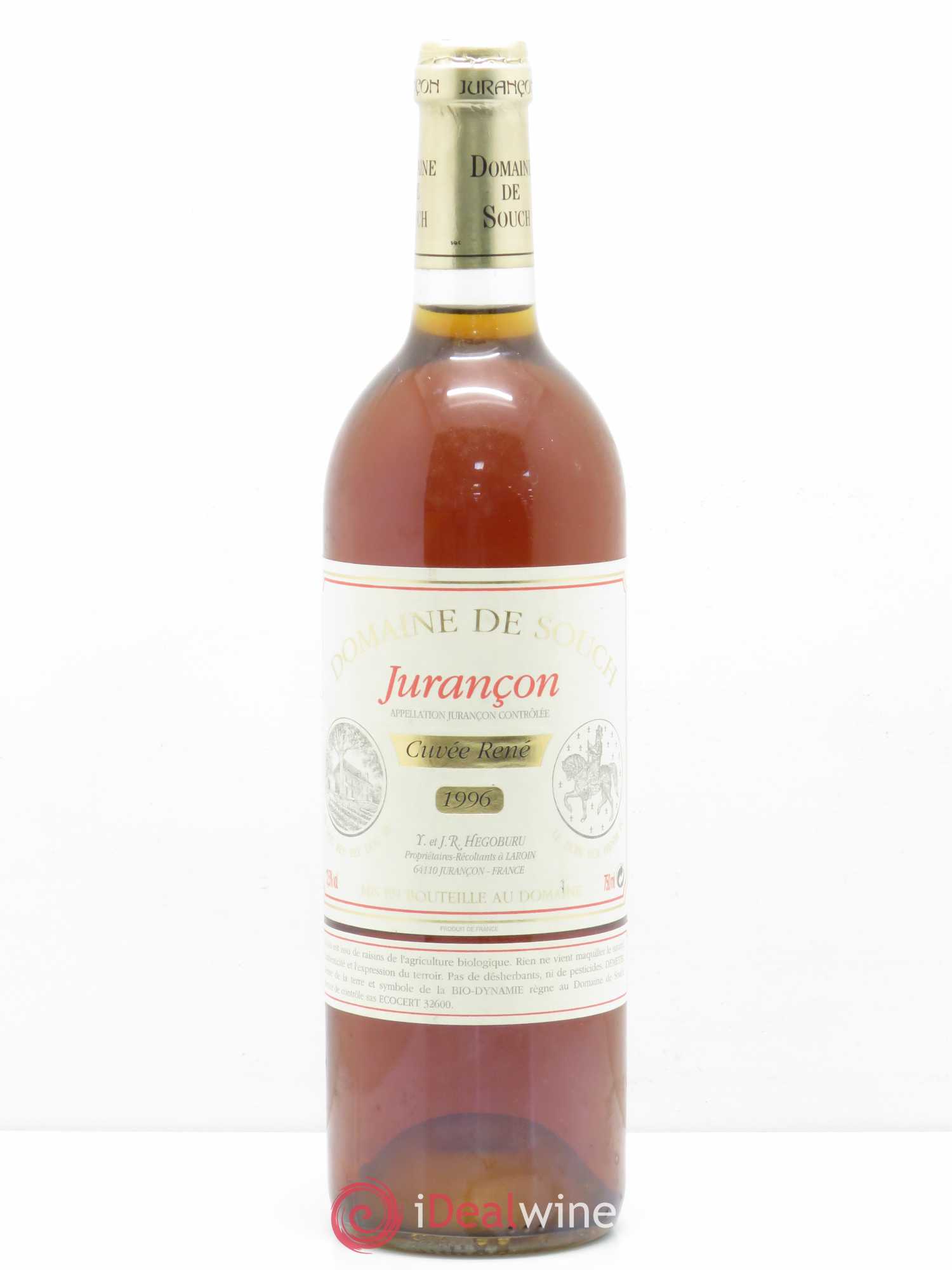 Jurançon cuvée René 1996 - Lot de 1 bouteille - 0