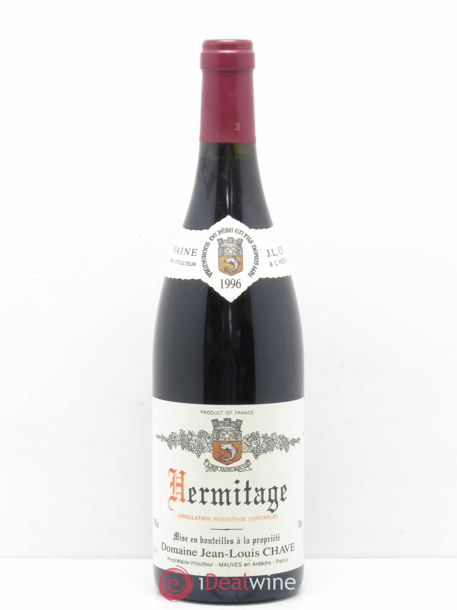 Hermitage Jean-Louis Chave 1996 - Lot de 1 bouteille - 0