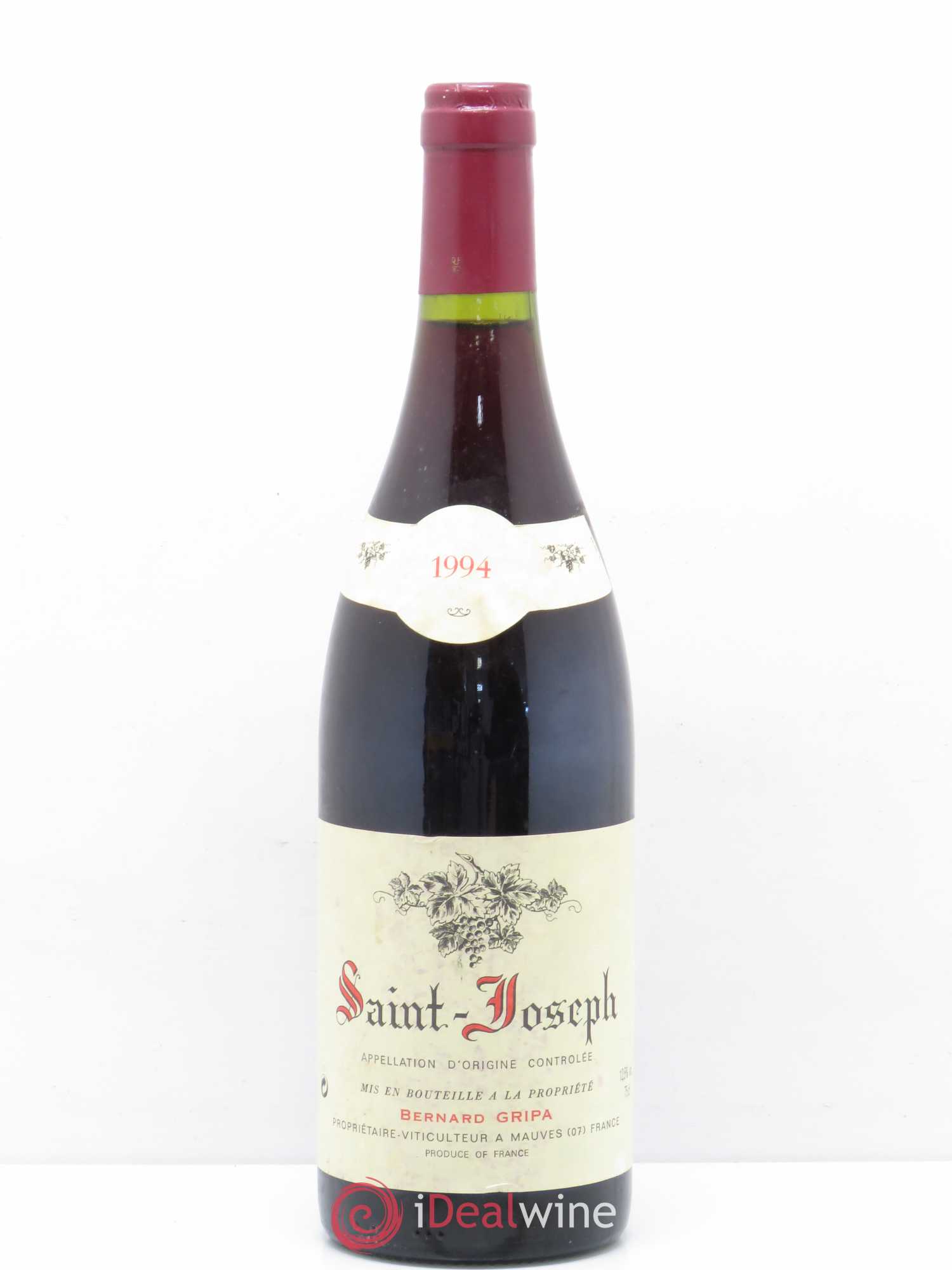 Saint-Joseph Bernard Gripa (Domaine) 1994 - Lot de 1 bouteille - 0